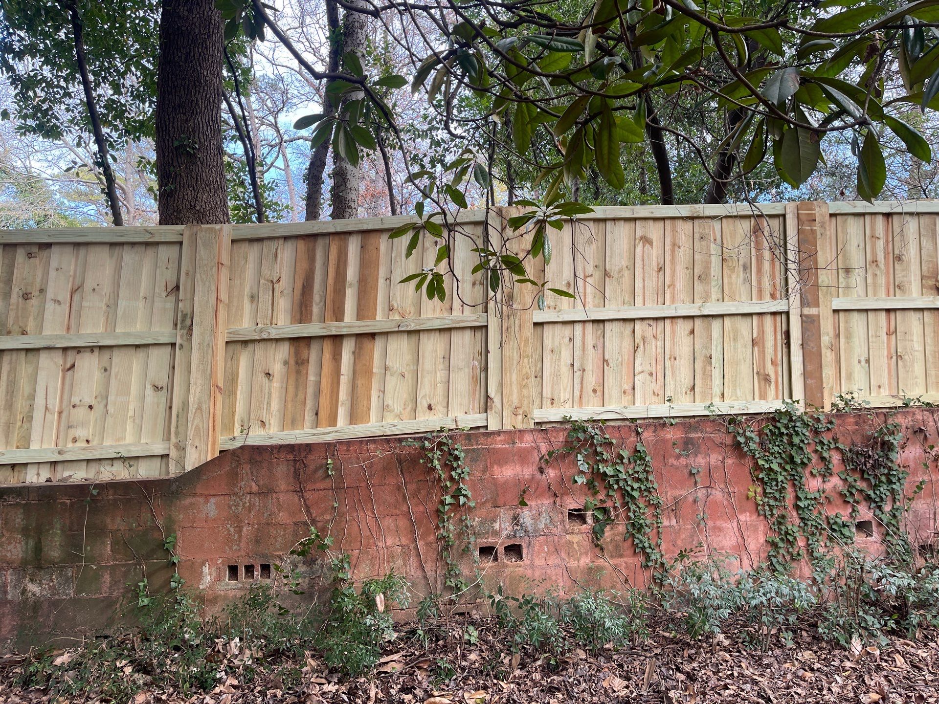 Crestline - Board on Board Fence by Pillar and Pine