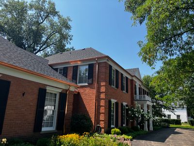Flat Roof Replacement and Copper Gutter Installation