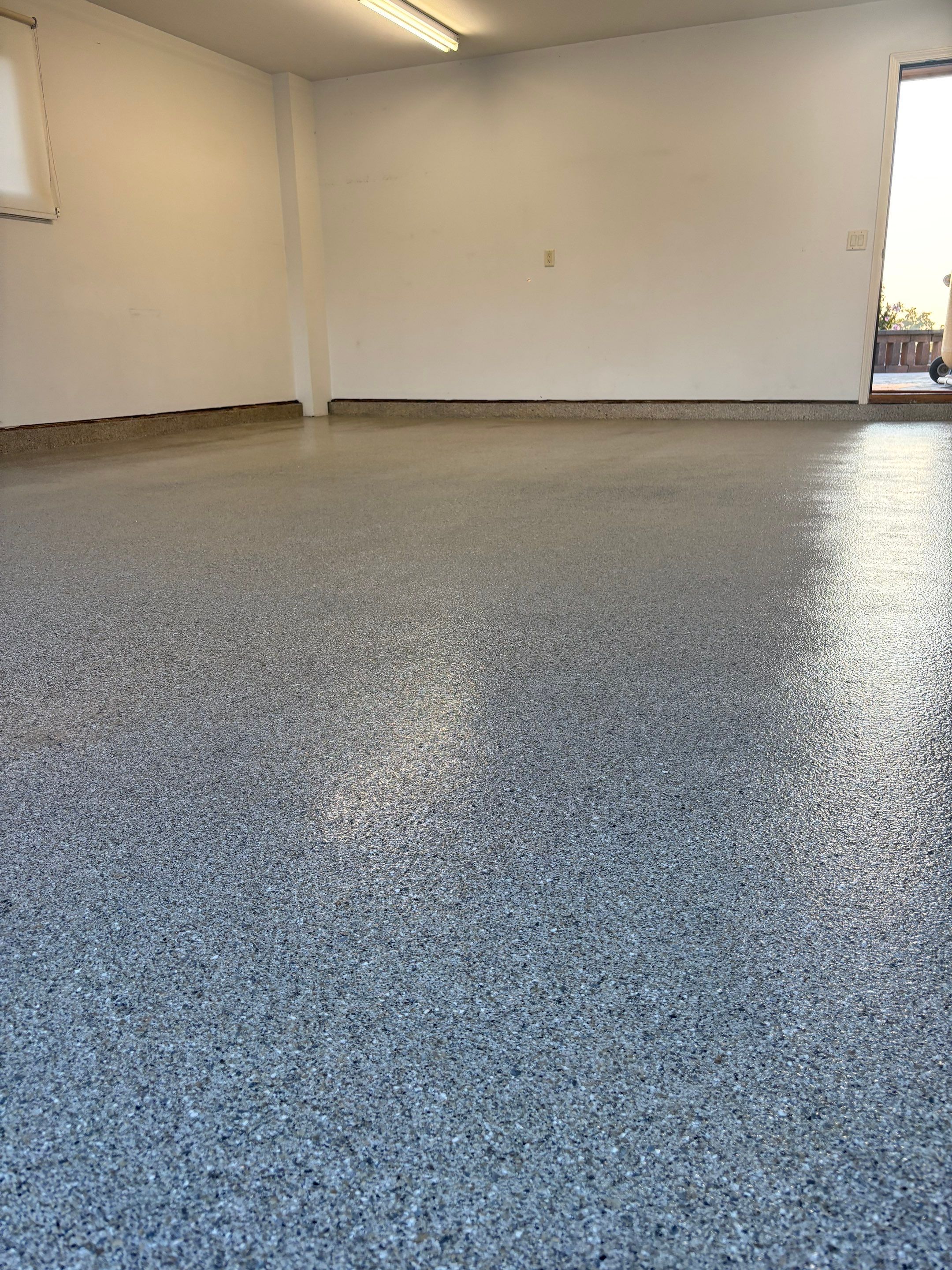 Garage Transformation using Quartzite Hybrid by Croc Coatings, LLC
