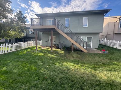 Timber tech decking with westbury railing