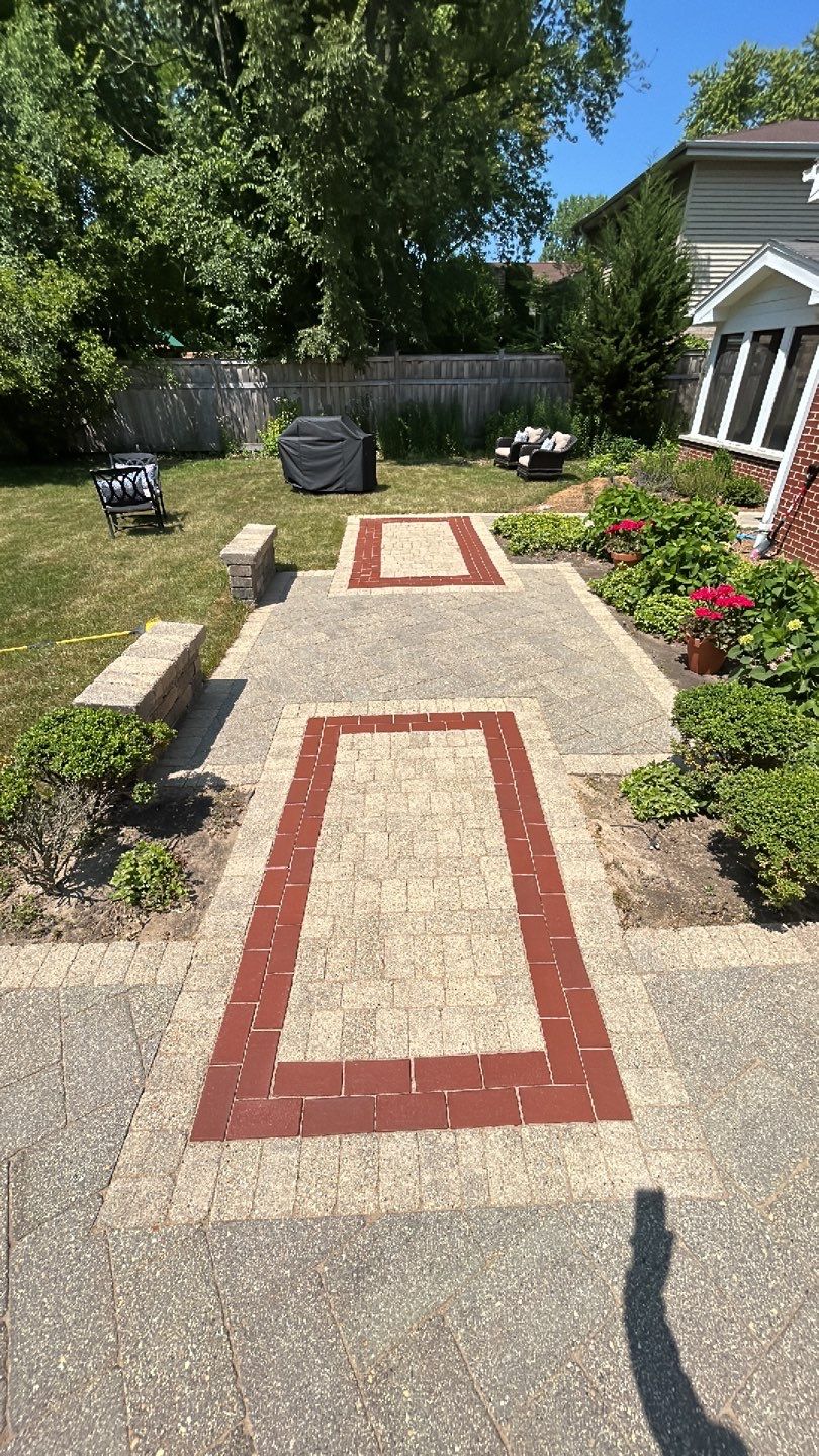 Brick paver clean, sand and seal.  using Surebond SB-1300 by Northern Power Washing LLC.