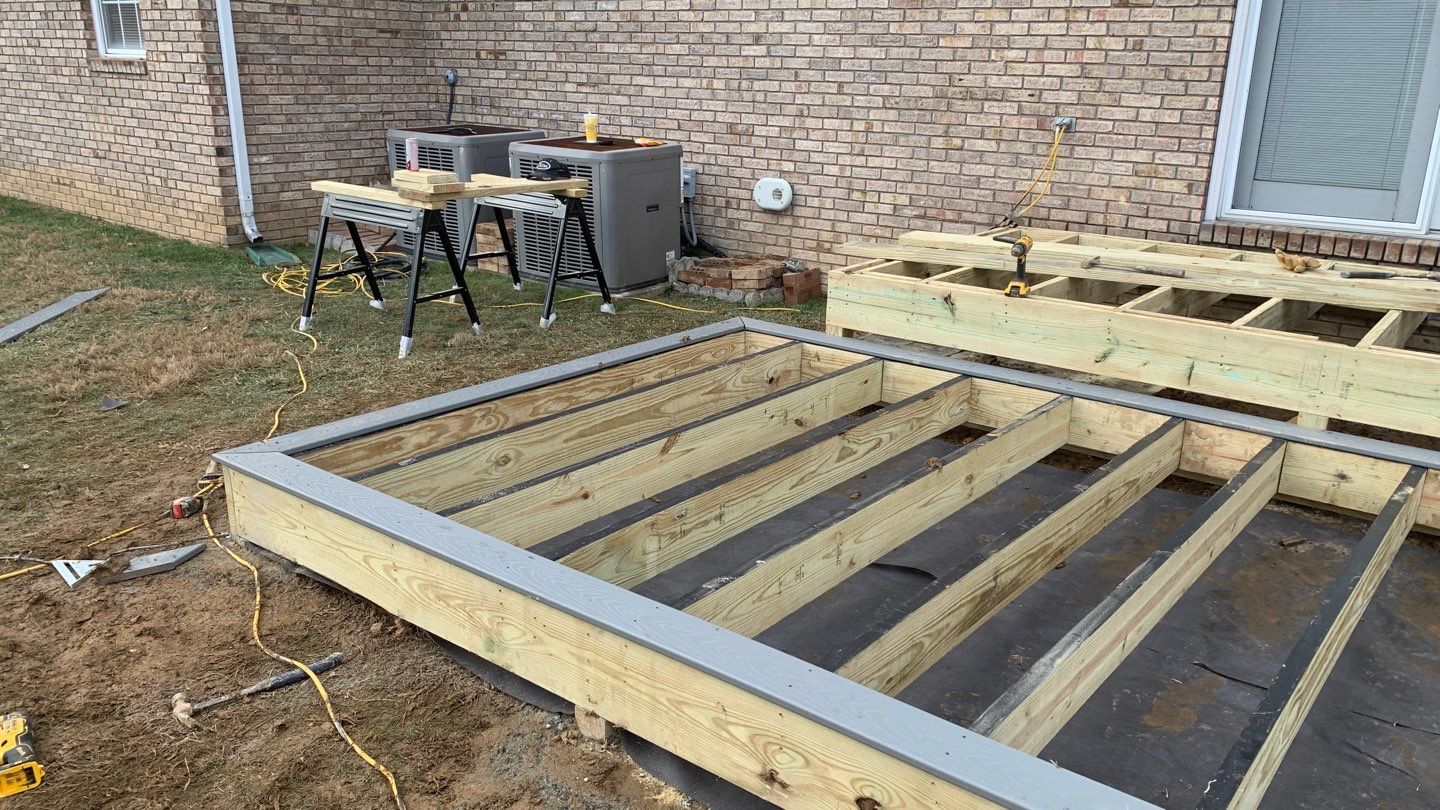 Deck Replacement using Trex Decking and Railing by Secure Construction Company Inc