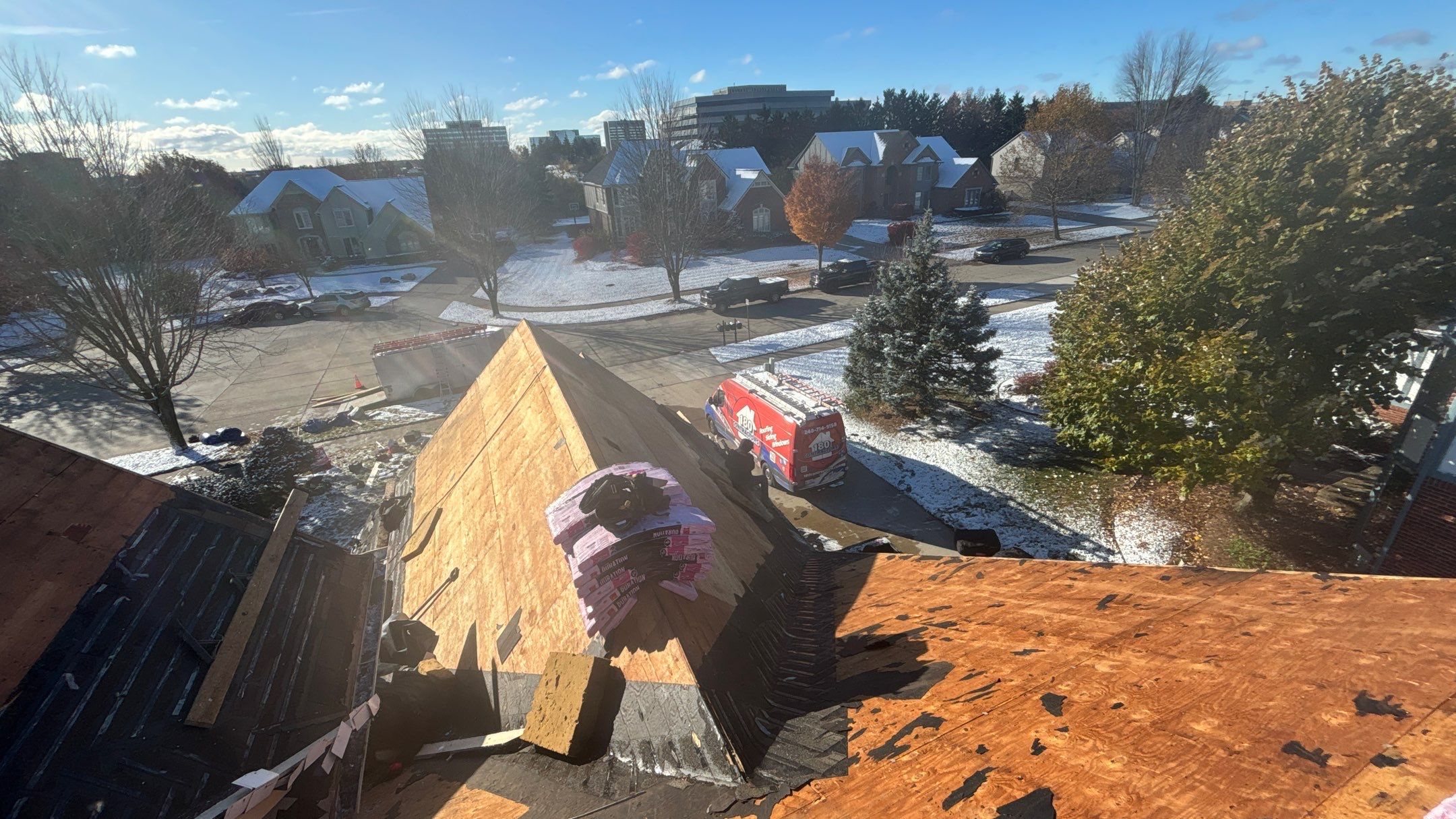 Roof Replacement using Owens Corning Williamsburg Grey by 180 Contractors