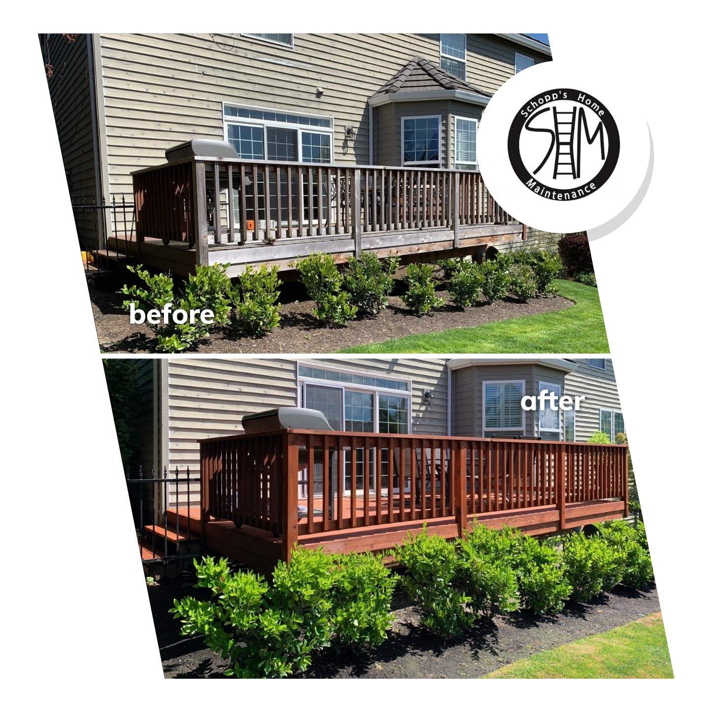Deck Restoration using Armstrong-Clark Sierra Redwood by Paul Schopp