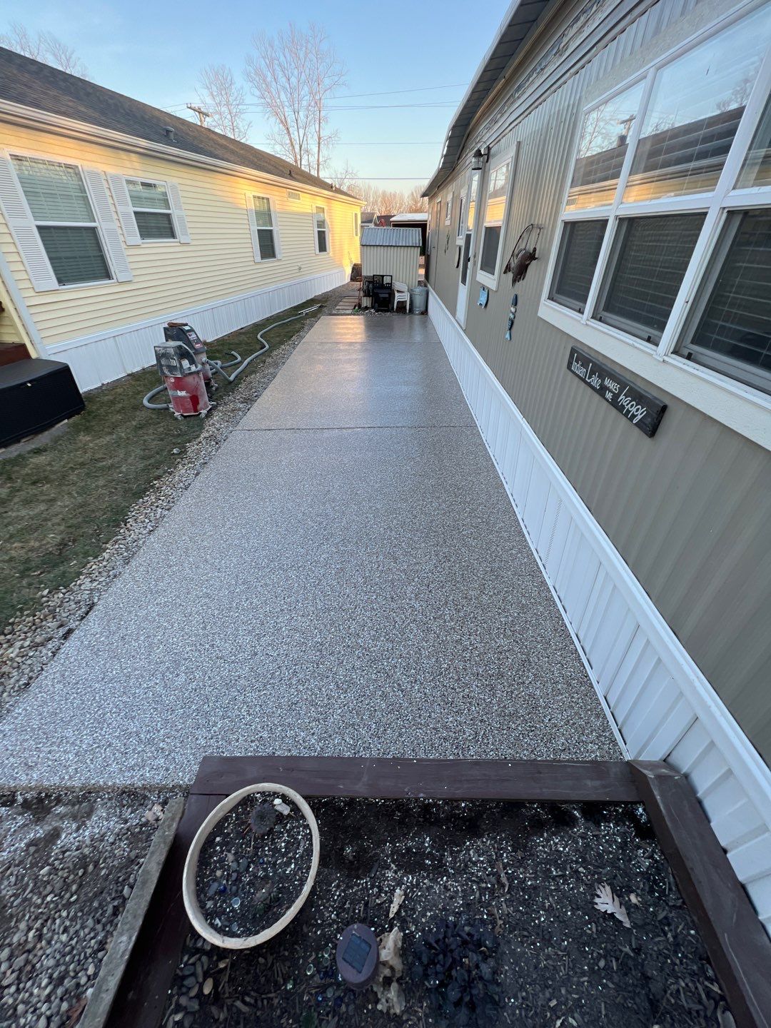Patio Installation using Desert Sand by Your1DayFloor.com