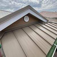 24ga 1.5" Mechanical Seam Sierra Tan by Total Roofing System The Metal Roof Experts