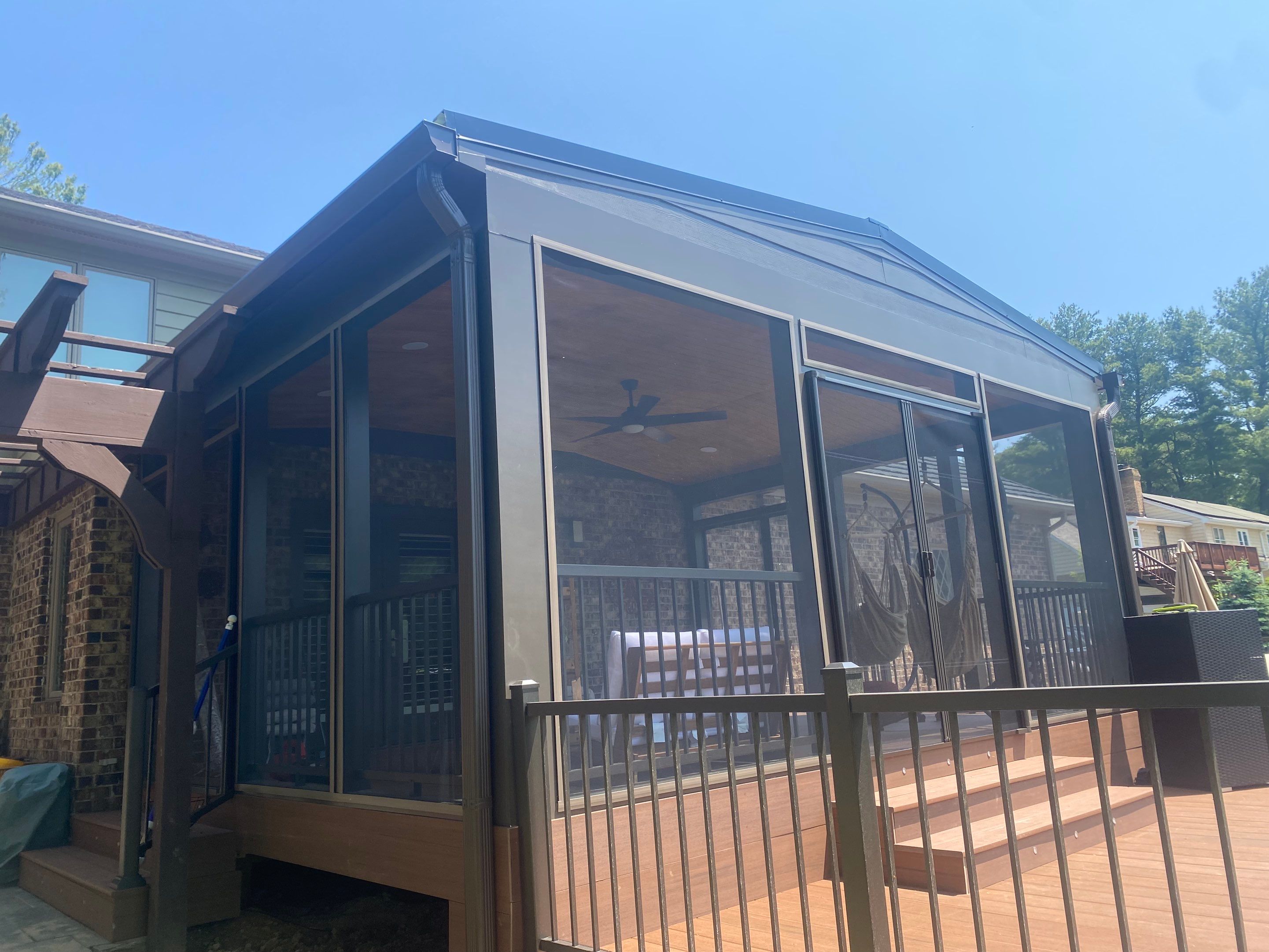 Deck/Screen porch Transformation using Timbertech by The Smet Companies, LLC