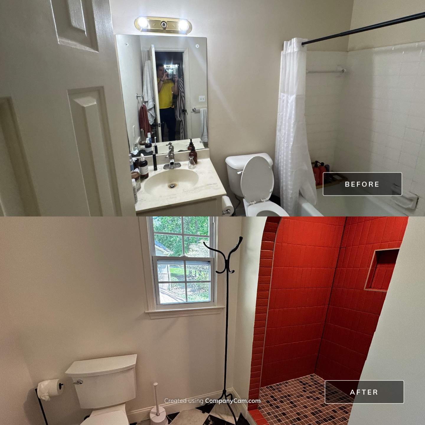 Master bathroom renovation by Prudencio