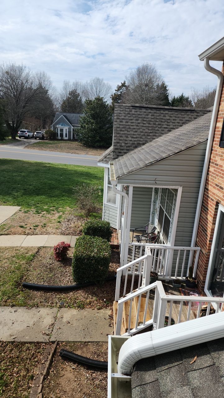 Gutter Cleaning using water by G&H Home Tech Pros LLC