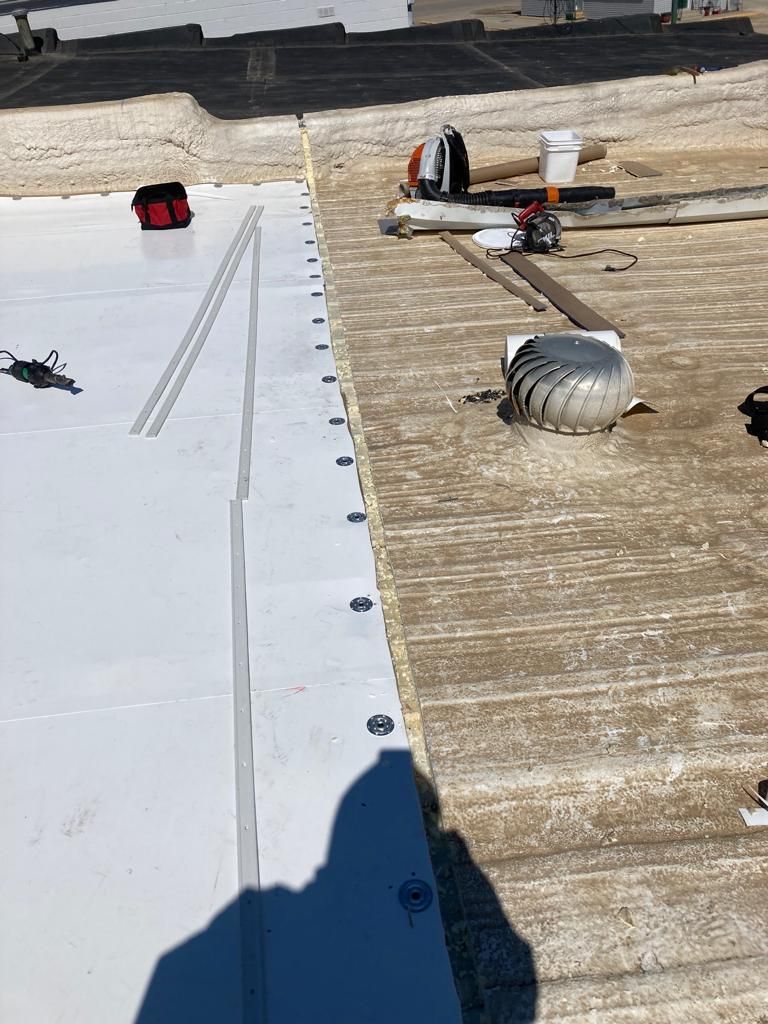 Small Downtown Building in Lake View Iowa  by Grell Roofing, LLC