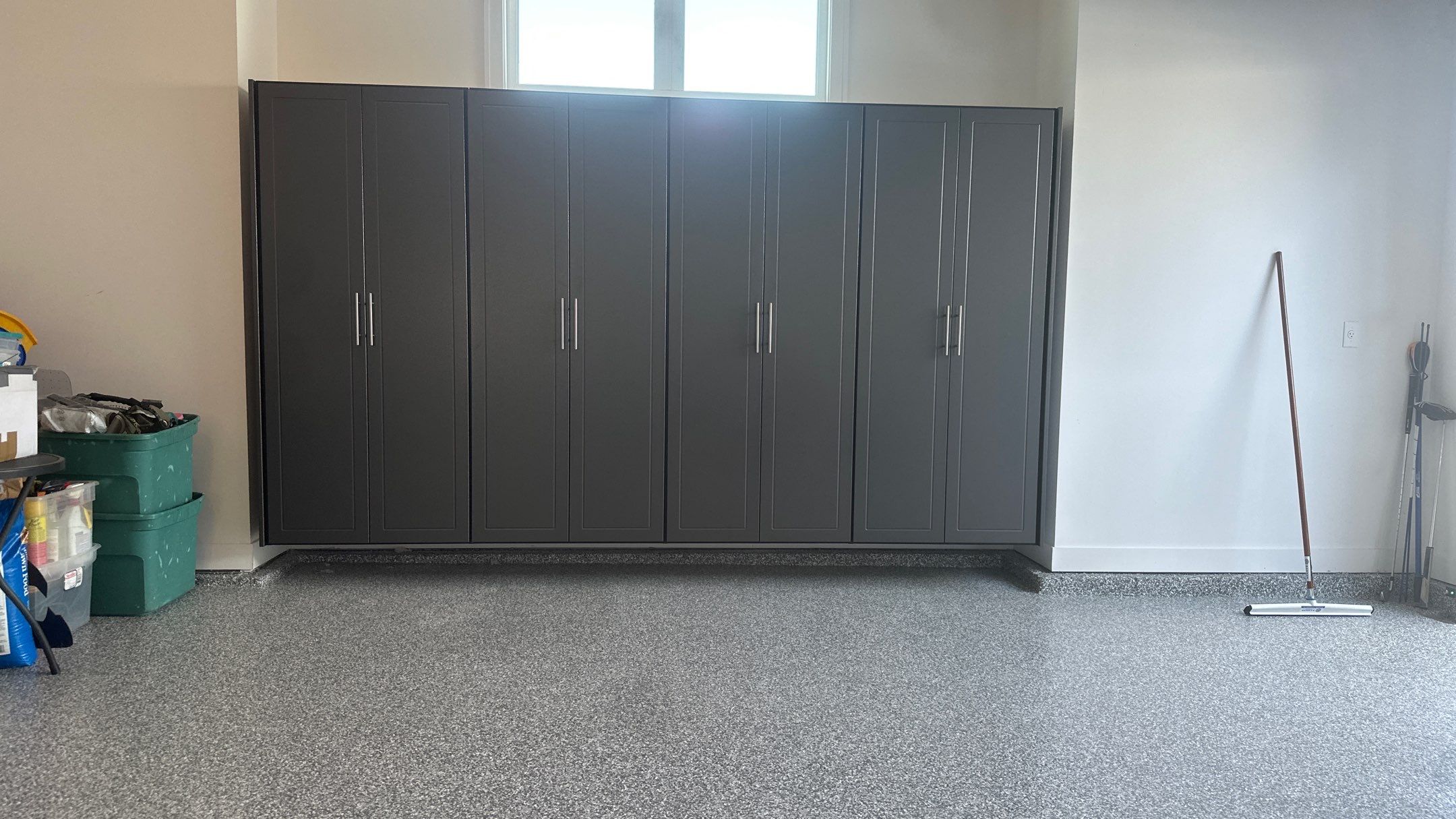 John B upgraded his garage with cabinets and Banner Garage Floor by Banner Garage