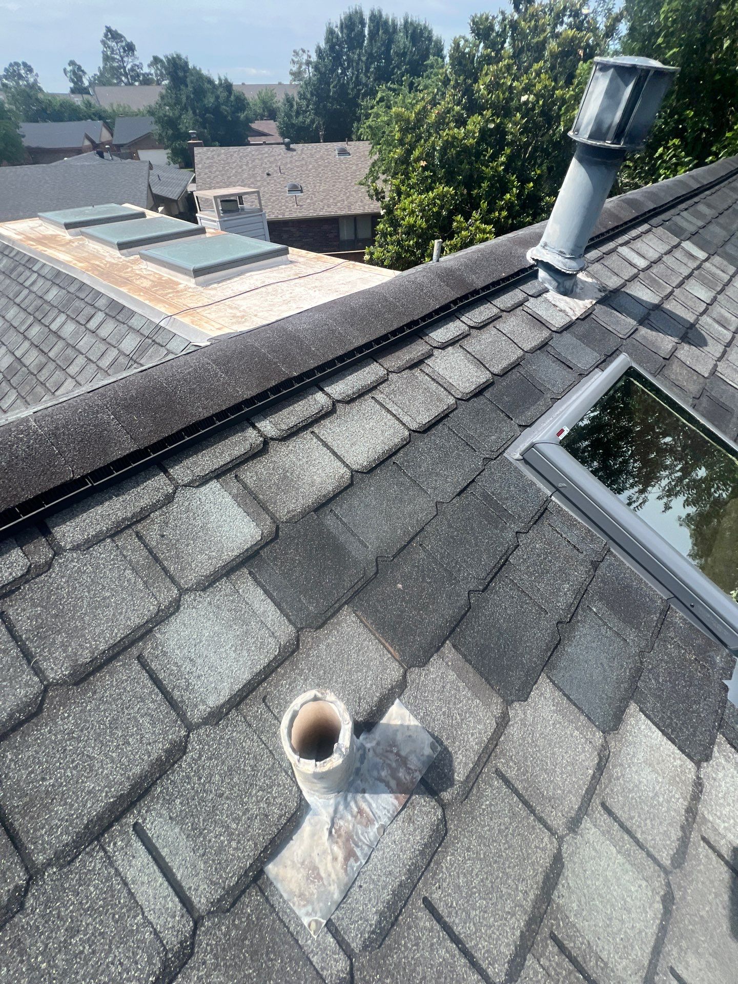 roof repair & skylight replacment in Oklahoma City by McCann's Roofing and Construction