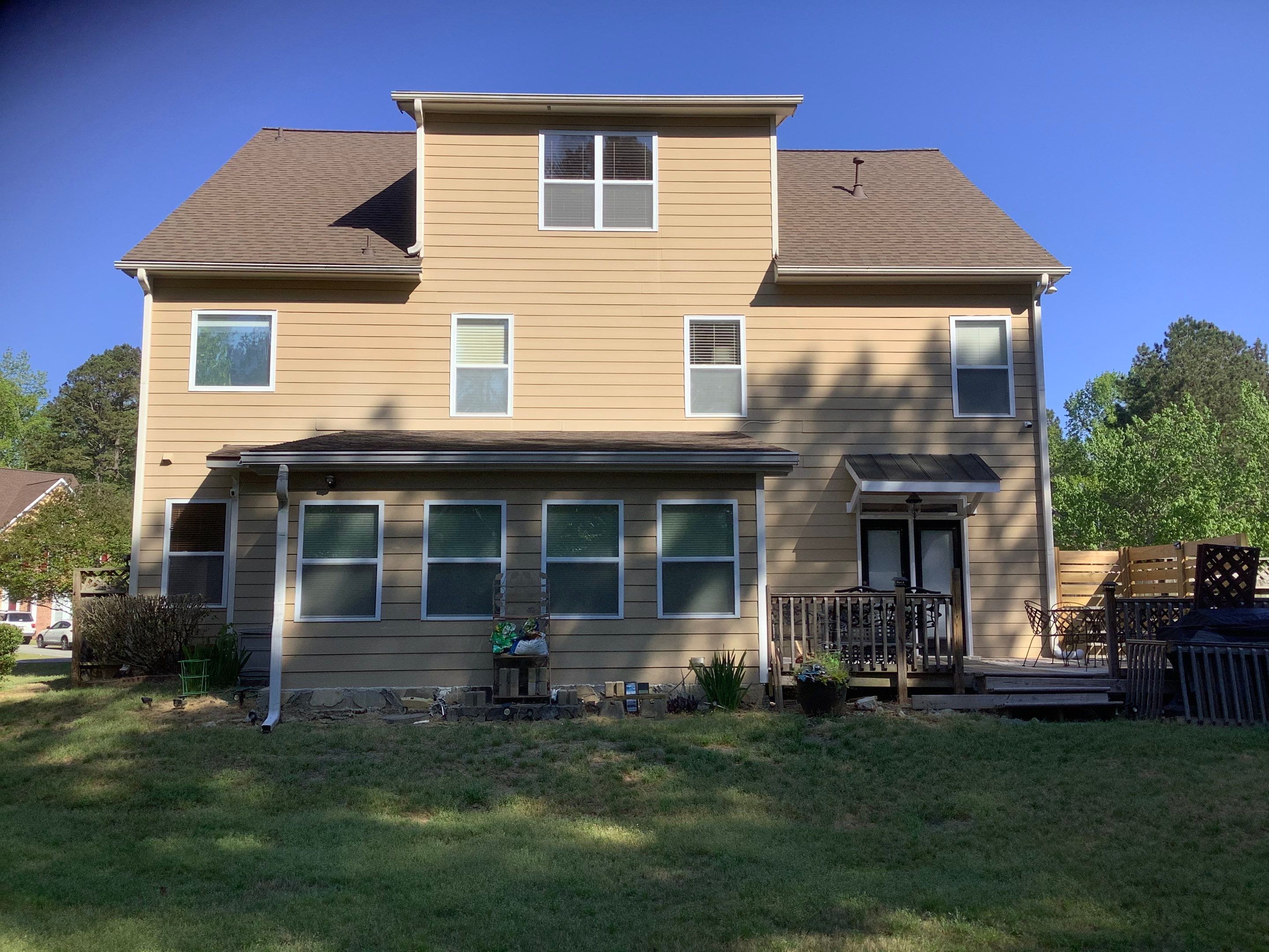 Exterior Home Refresh in Powder Springs with Gray Siding and White Trim by Swift Home Renovations