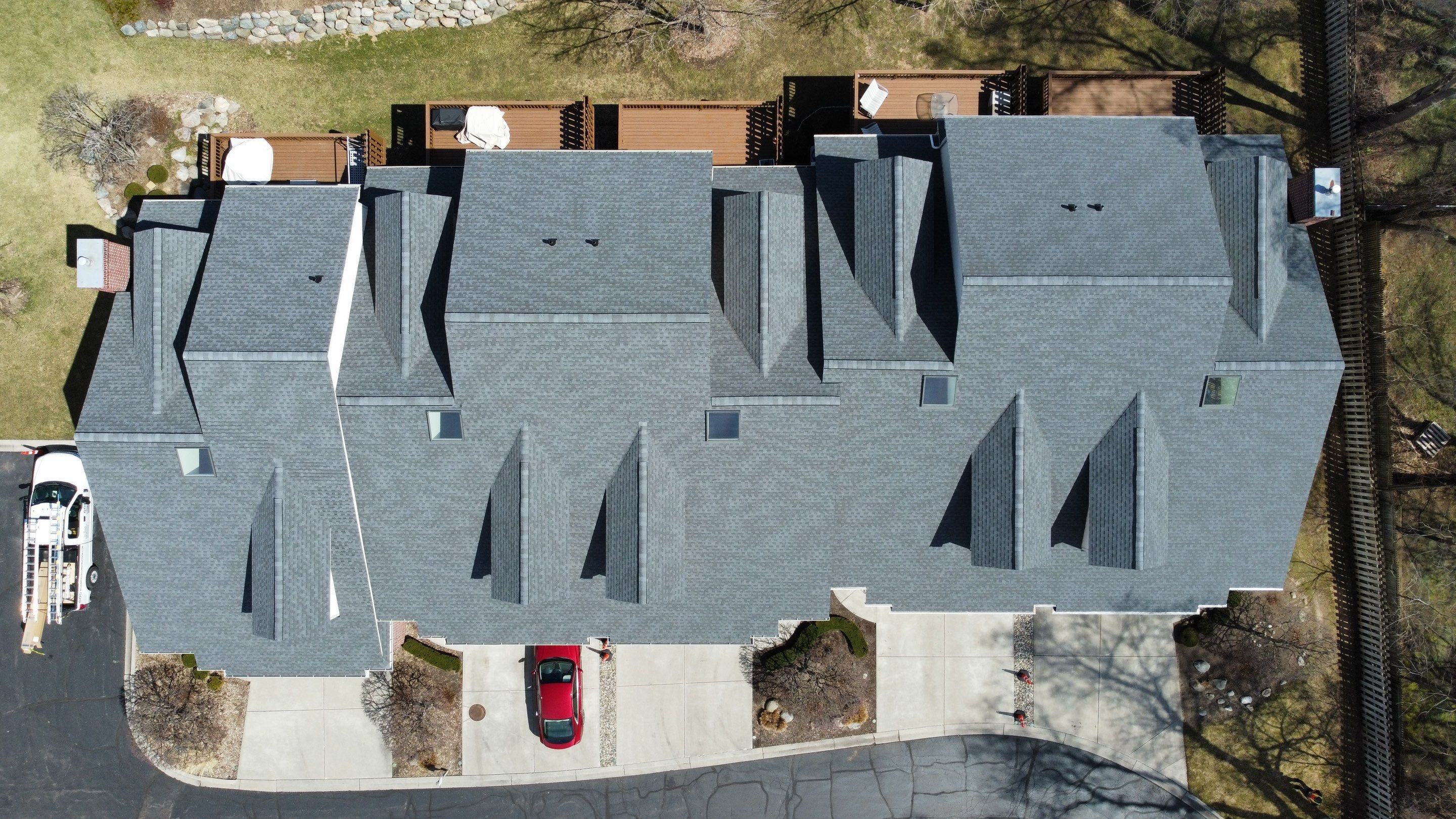 Condo Association Roof Replacement using GAF Shingles by Bloomfield Construction & Restoration