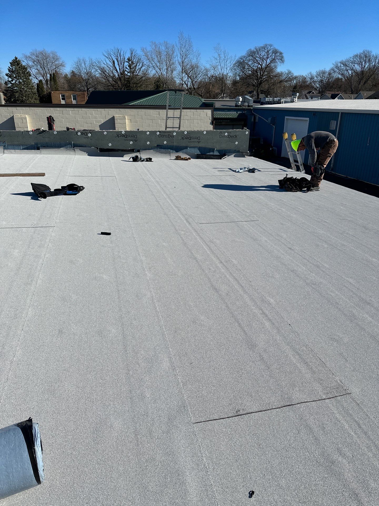 Commercial Roofing using Certainteed Flintastic Self Adhered by Stendahl Services