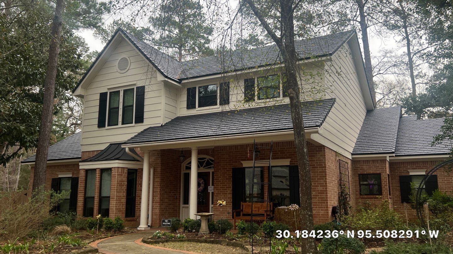 Residential Roof Replacement using Davinci Province Slate Shingles by Elite Roofing LLC