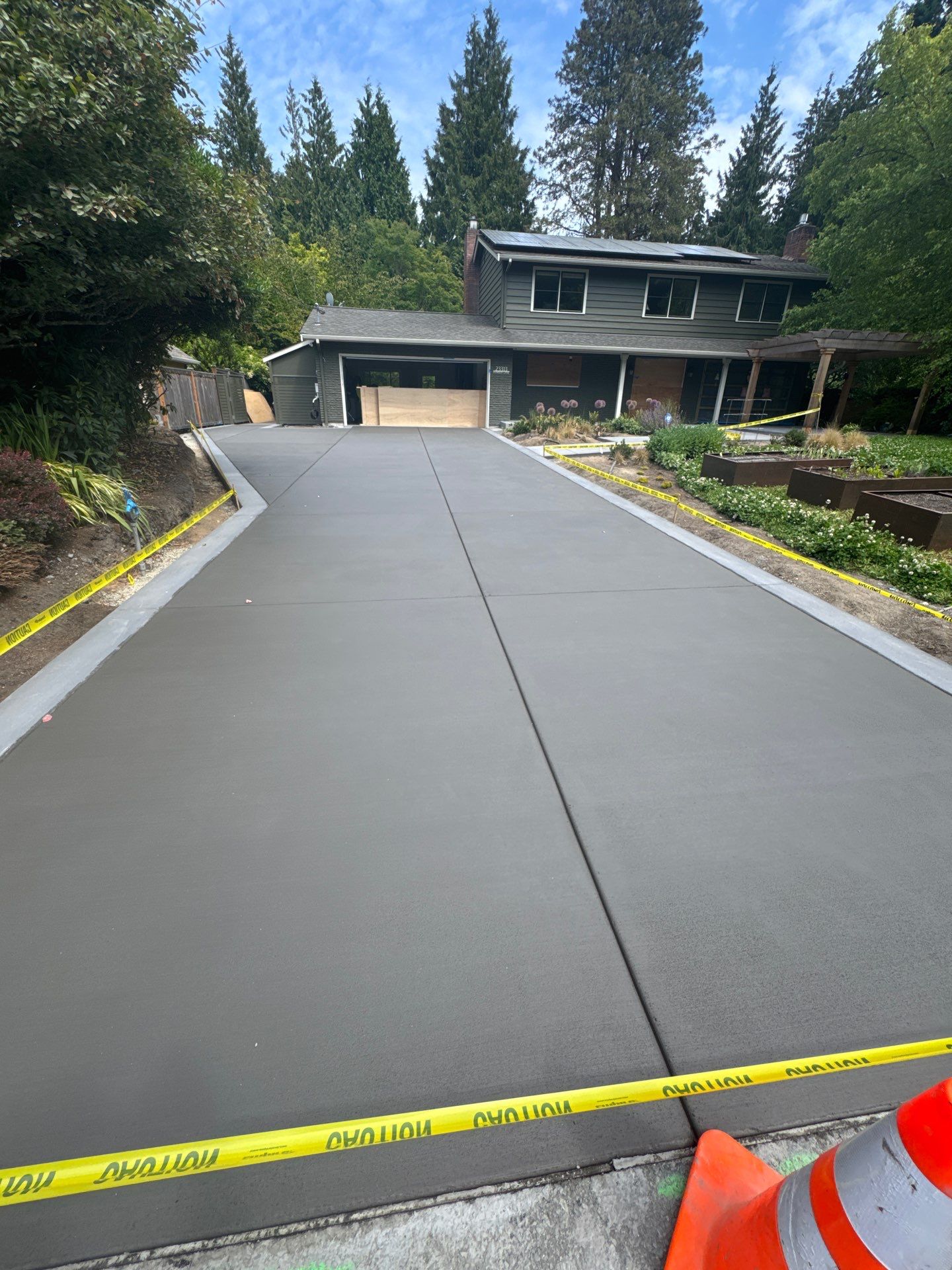 Concrete Driveway Makeover | Edmonds  by Jireh Asphalt & Concrete Inc 