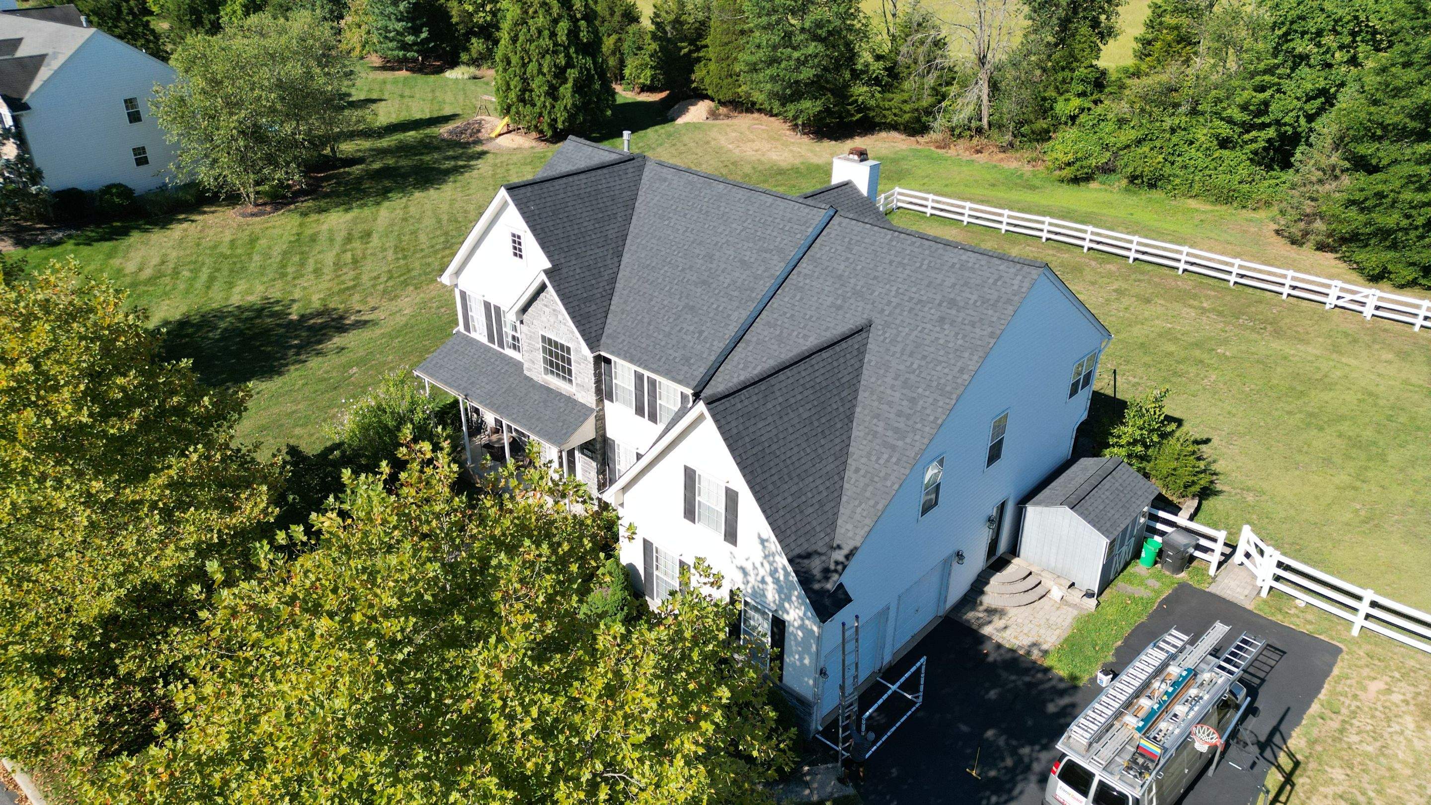 Roofing Installation using CertainTeed Landmark - Moire Black by Storm Guard of Ches-Mont PA