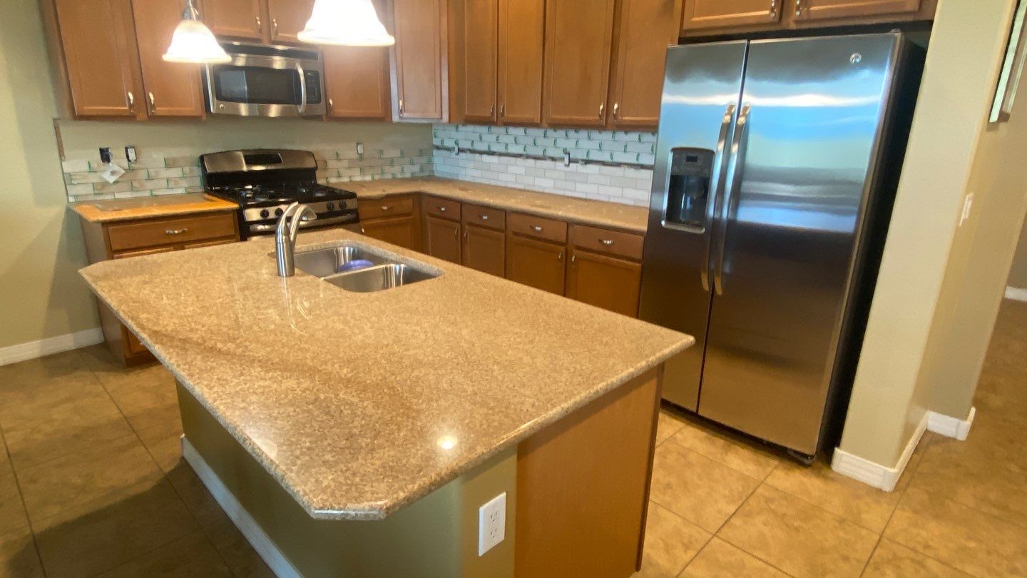 Harmony Kitchen Backsplash & Custom Coffee & Wine Bar by Workman Company LLC