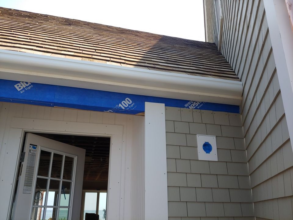 Gutter Installation using 4x6 Fiberglass Gutter in Harwich Port, MA by Gutter Pro Enterprises