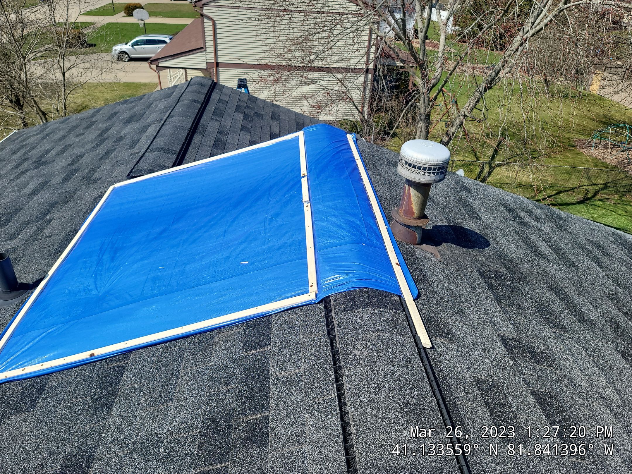 ATLAS PINNACLE COLOR: BLACK SHADOW DRIP EDGE: WHITE by Eagle Eye Roofing