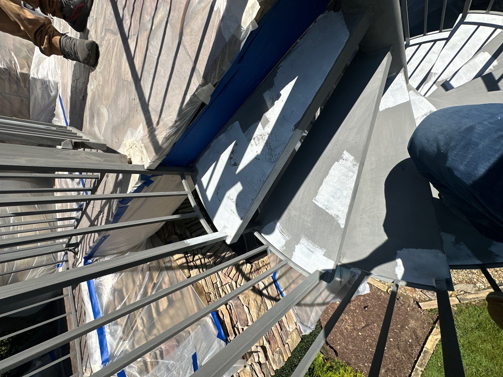 Refinishing Metal Railings and Spiral Staircase for Traveler’s Rest Estate by Painter1