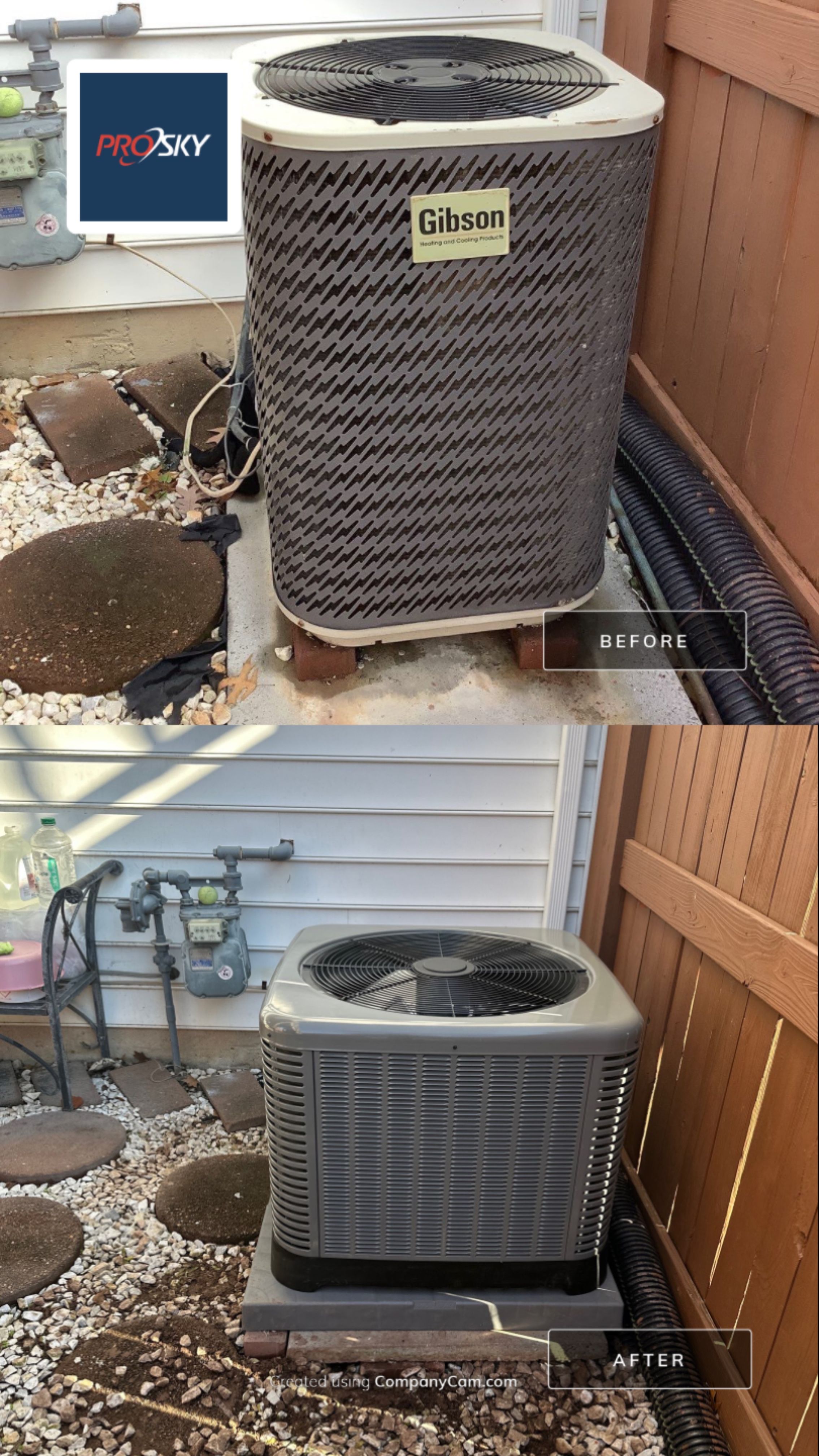 Gas furnace & Air Conditioner Replacement by Pro Sky Services