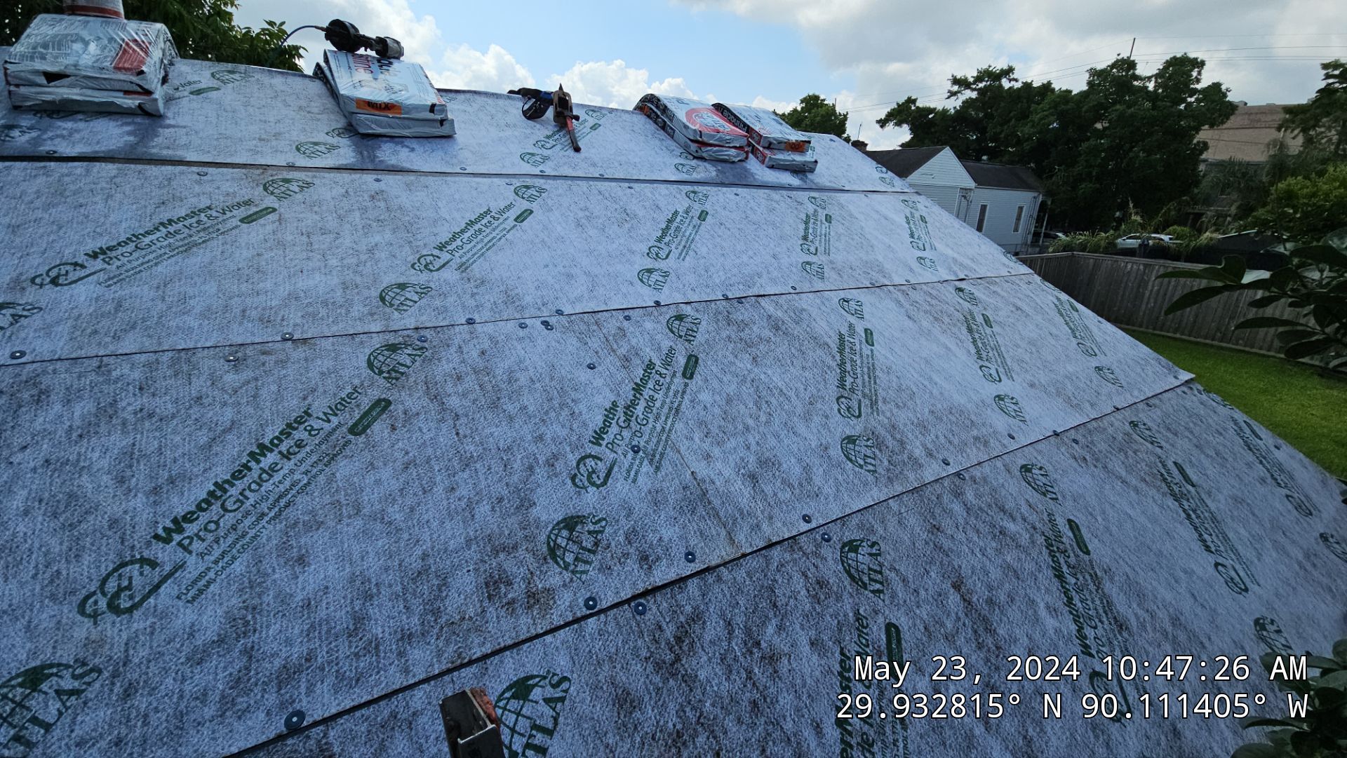 Project in New Orleans by Robertson Roofing & Siding Inc