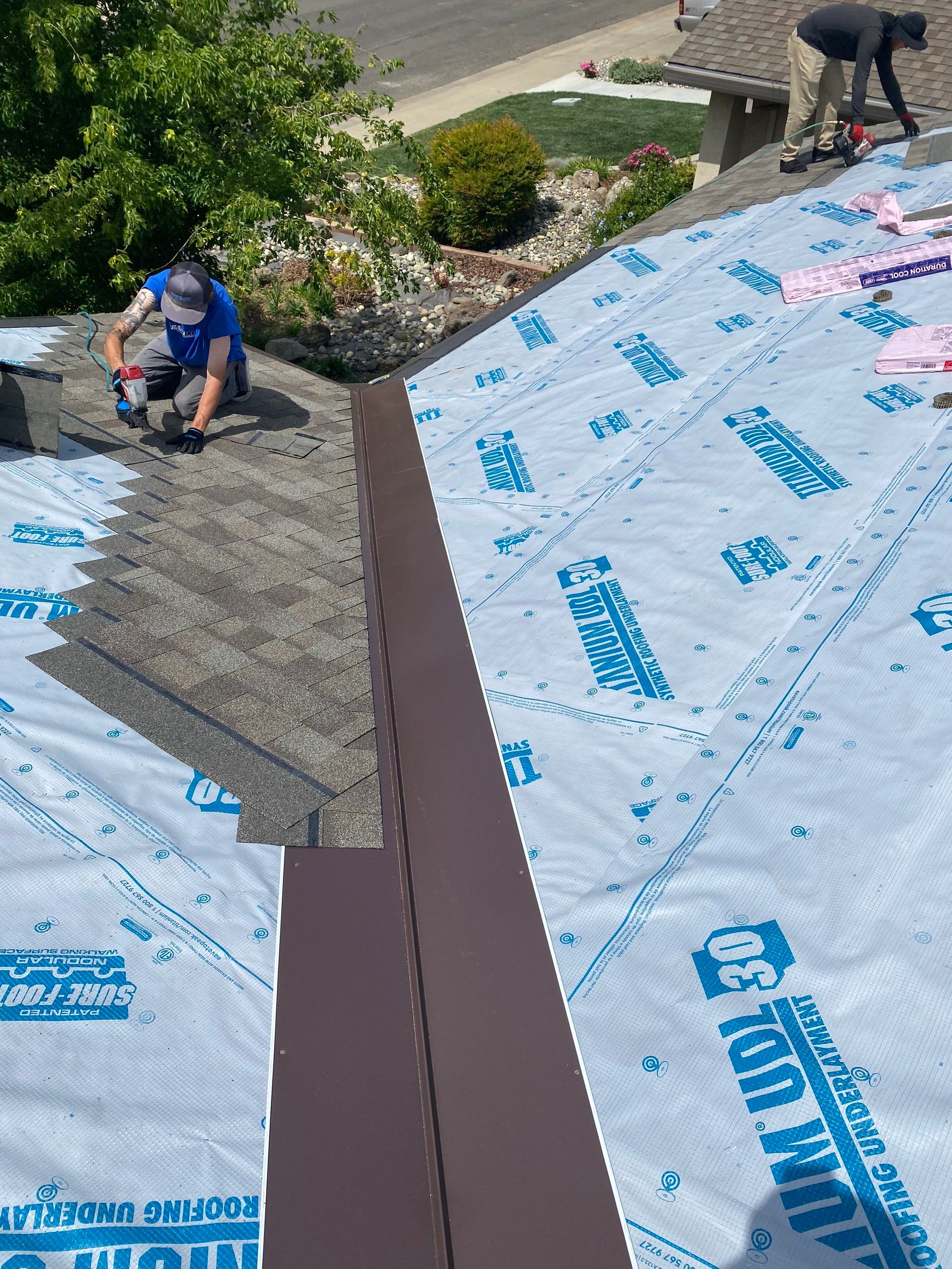 Residential Roofing Installation using Owens Corning Roofing Shingles by Byers Enterprises 