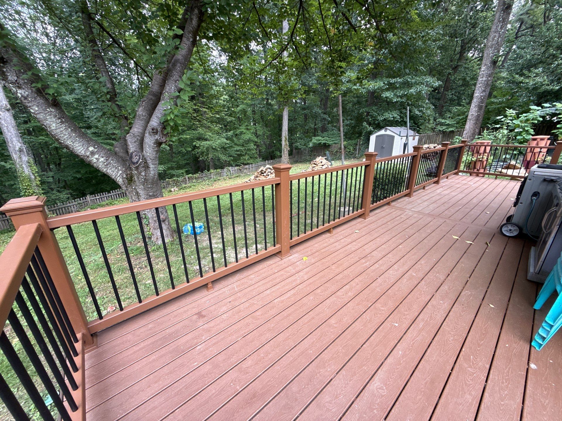 Railing deck installation  by Jesus Master Handyman LLC 