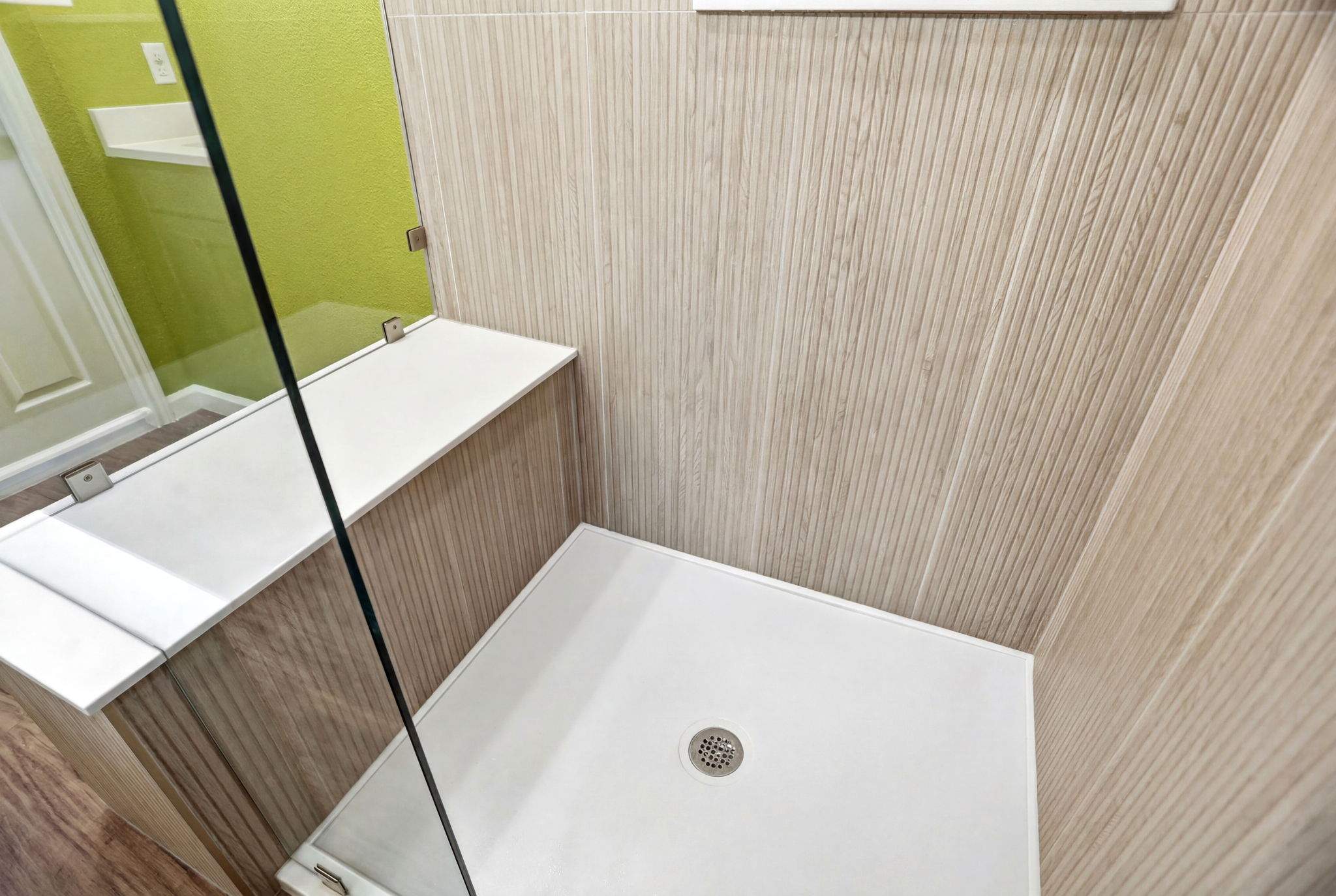 Bold & Colorful Bathroom Remodel | Custom Shower & Statement Wallpaper | San Antonio by Legacy Bath and Kitchen