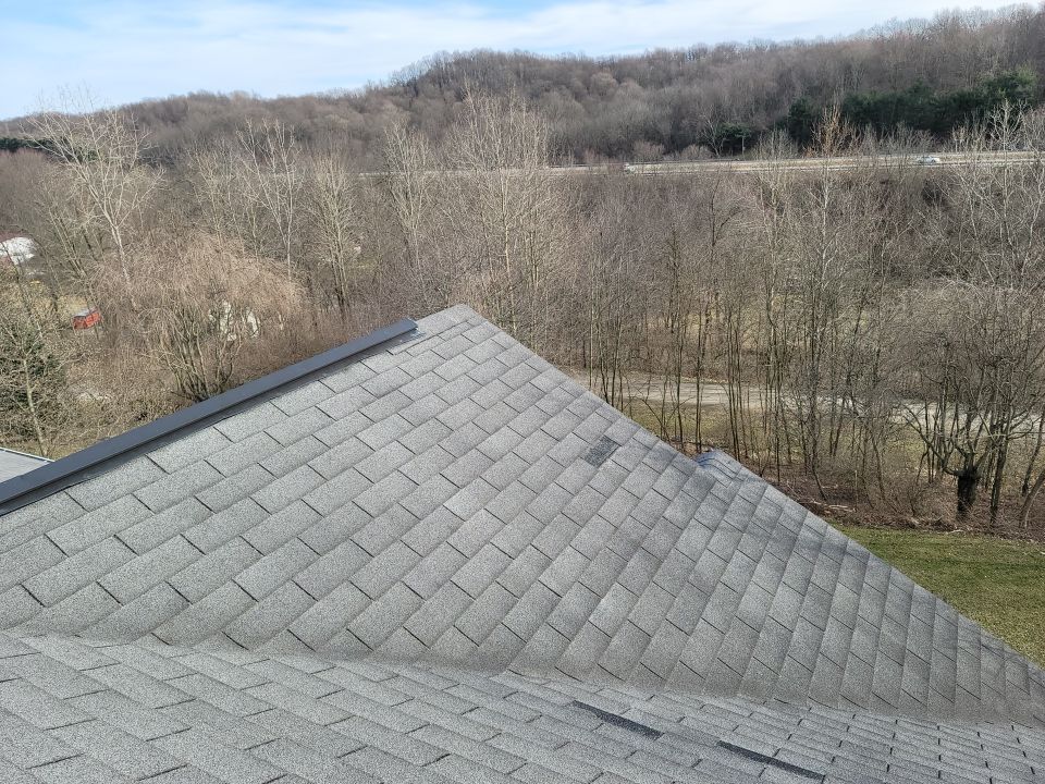 ATLAS PINNACLE COLOR: BLACK SHADOW DRIP EDGE: WHITE by Eagle Eye Roofing