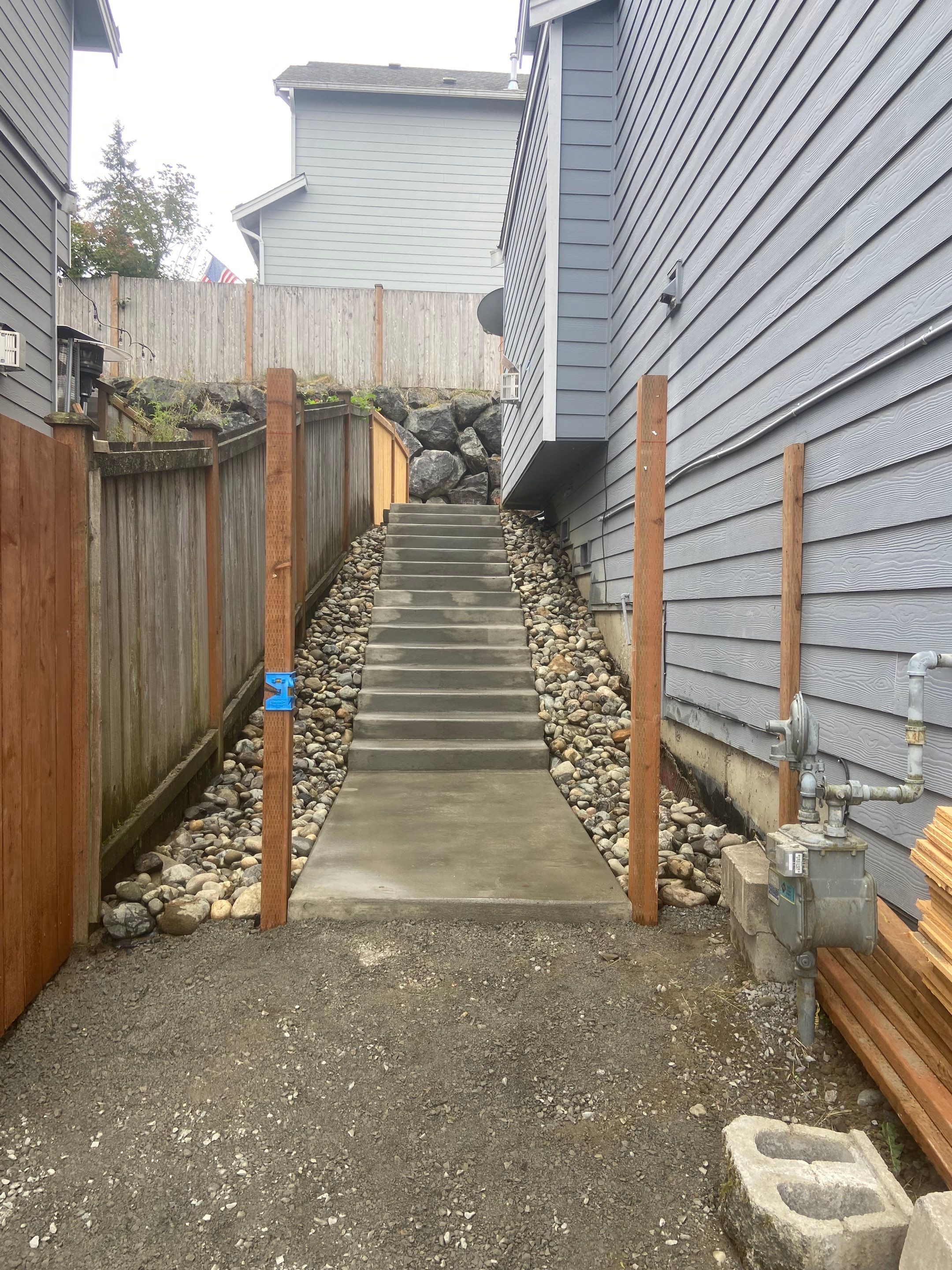 Jireh Outdoor Projects | Concrete Stair Repair and Retaining Wall by Jireh Asphalt & Concrete Inc 