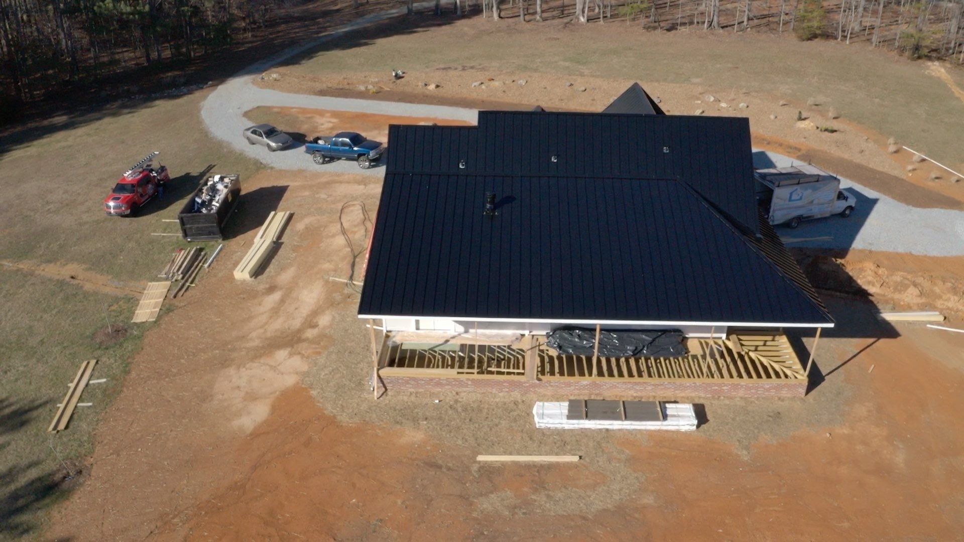 Custom Home Metal Roof Installation by Just In Time Roofing and Restoration