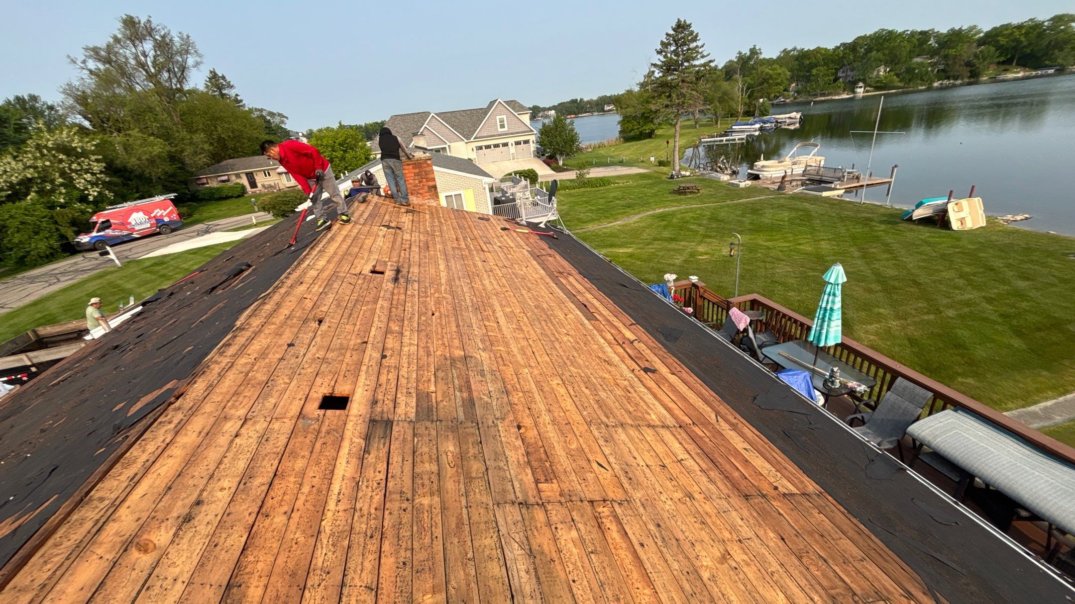 Roof Replacement using Owens Corning Desert Rose by 180 Contractors