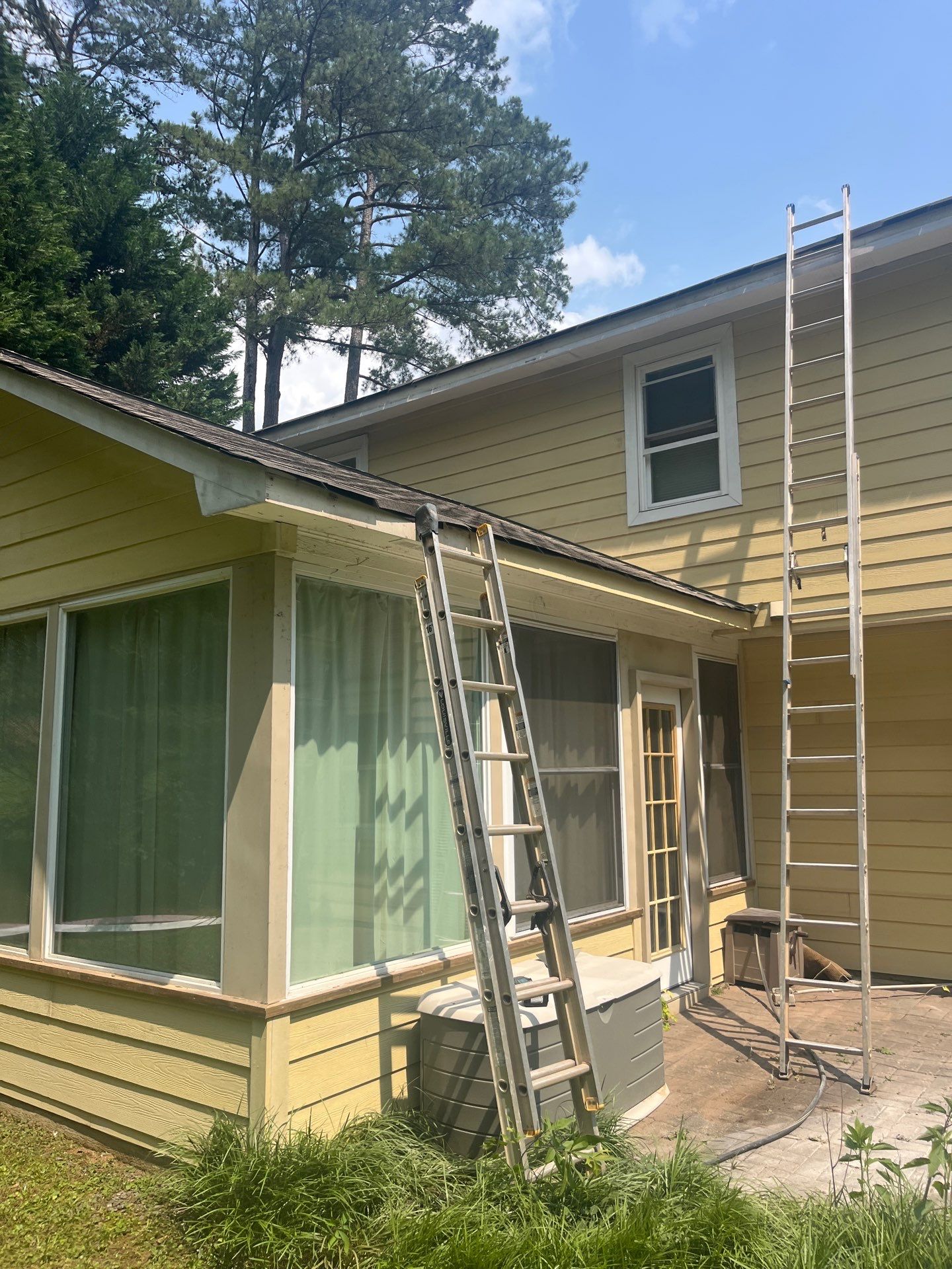 Marietta, GA Siding, Rotten Wood, Front Door, and Gutter Replacement with Exterior Painting by Nelson Exteriors
