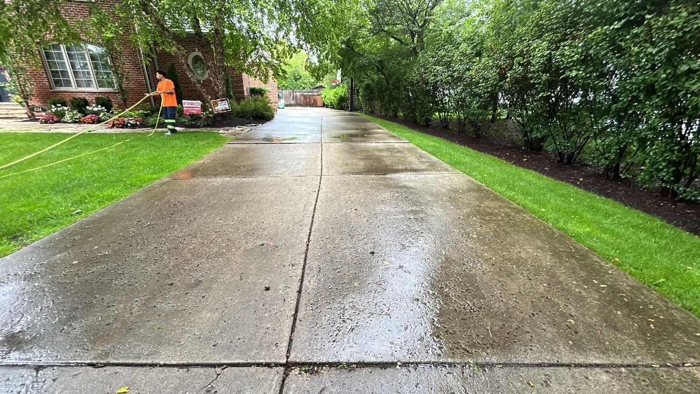 Exterior Stone and Concrete Surface Cleaning by Northern Power Washing LLC.