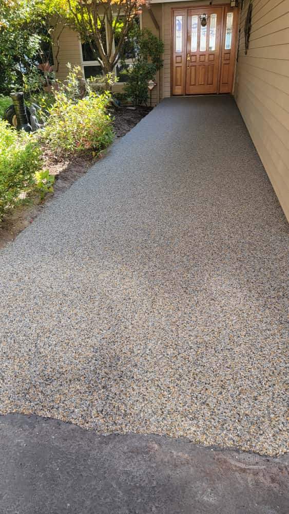 Walkway and Stairs in Monticello Vuba  by Concrete Coating Experts Inc.