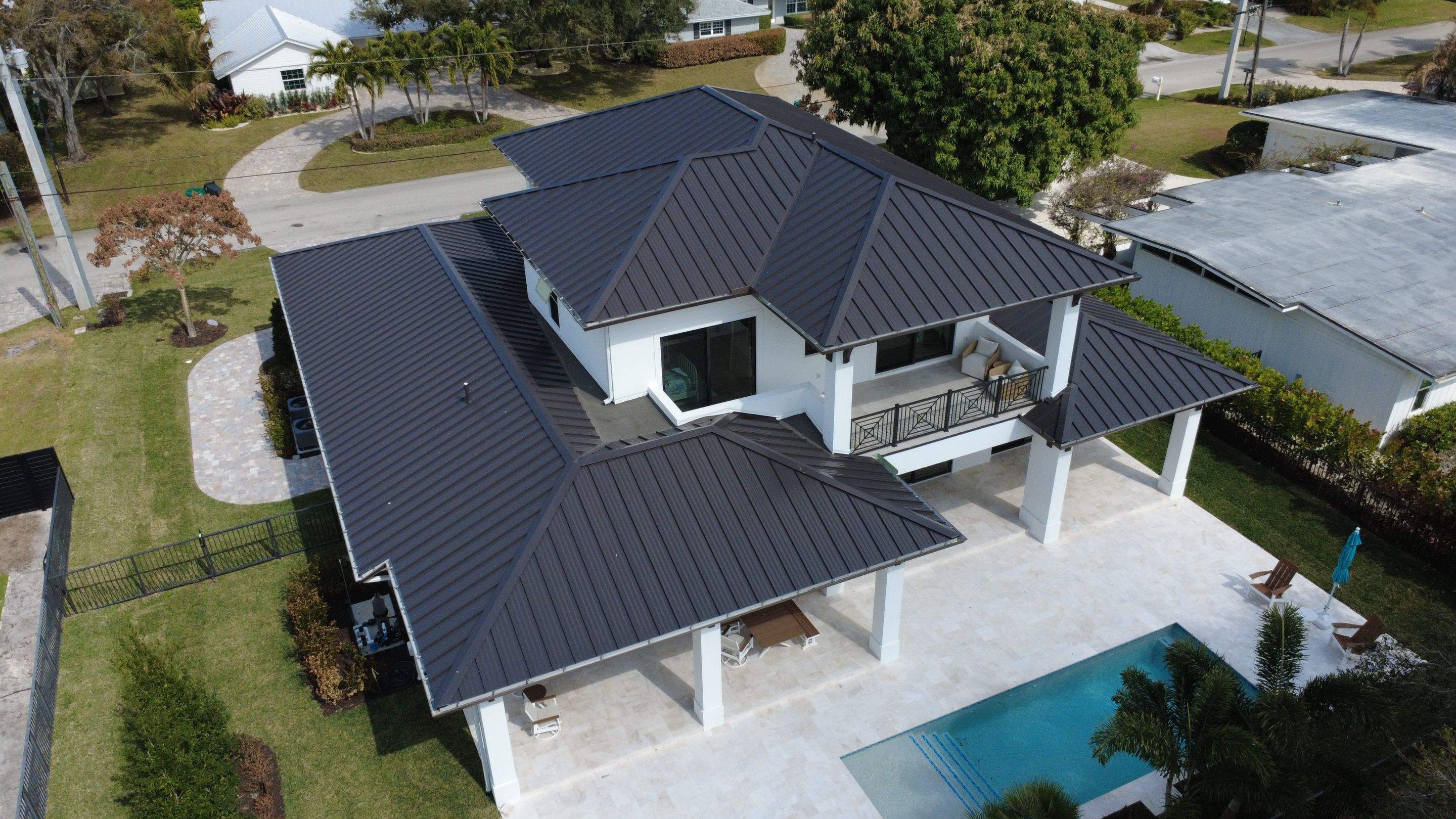 Kynar (Color Coated) Standing Seam Metal Roof Installation by Sailfish Roofing