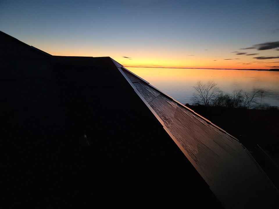Tesla Solar Roof on the Chesapeake Bay by American Home Contractors