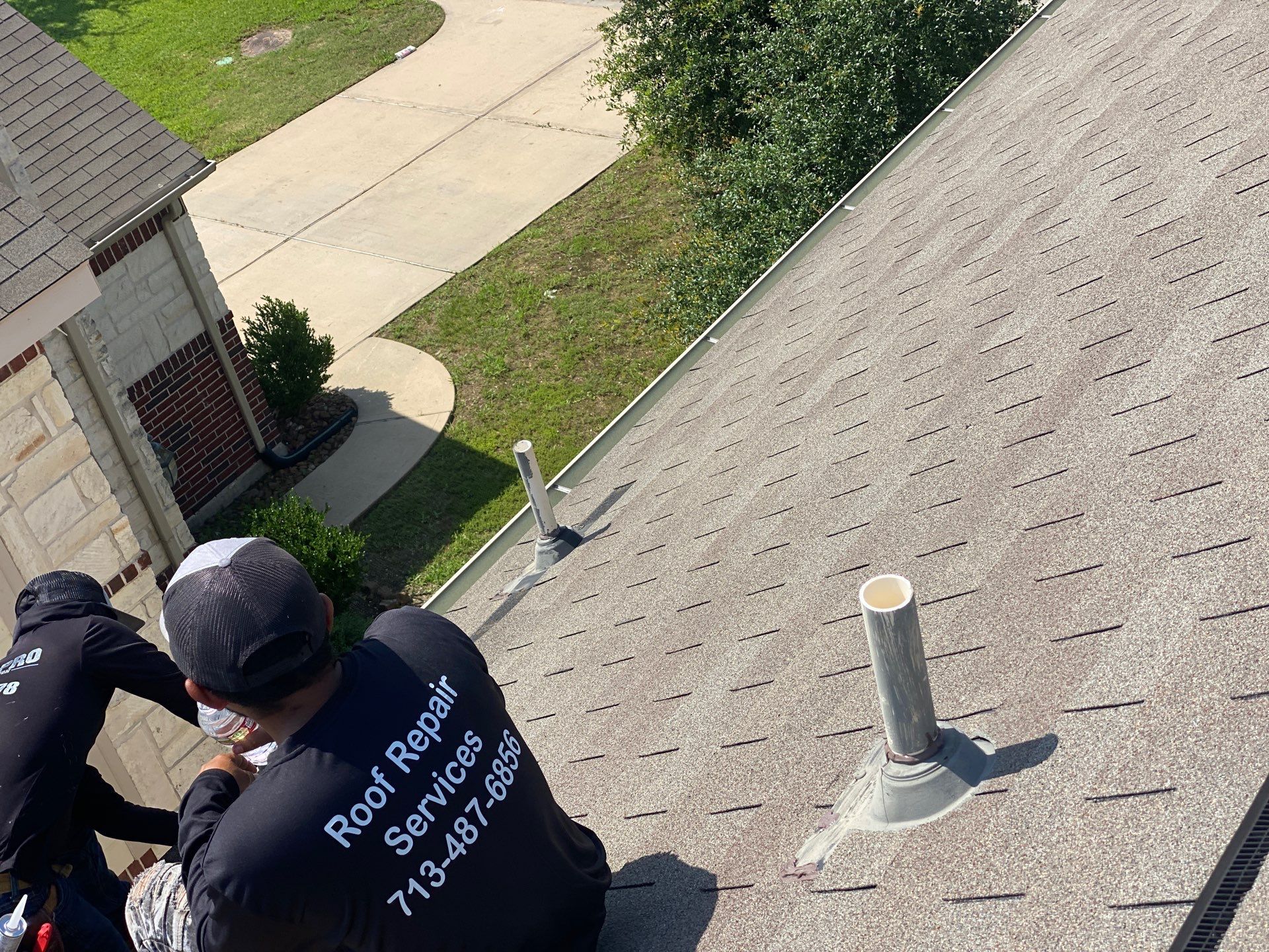 Hail Damage using Owen's Corning Duration (Lifetime) Shingles by Roof Repair Company