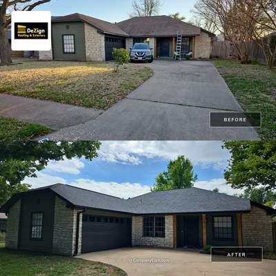 Residential Roofing Installation using Owens Corning Oakridge Onyx Black