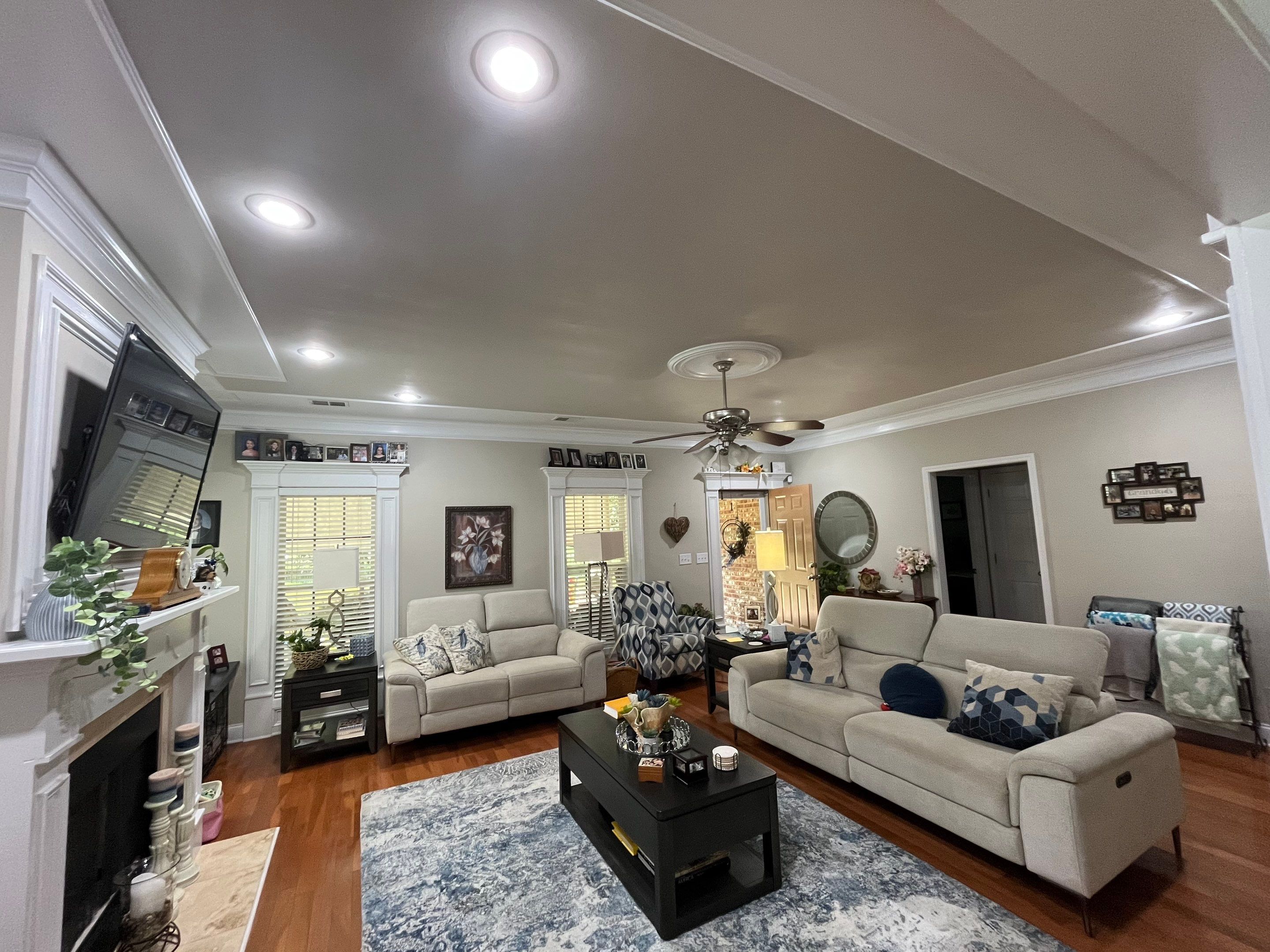Ceiling Water Damage Repair and Painting in Social Circle by PGP Surface Solutions, LLC