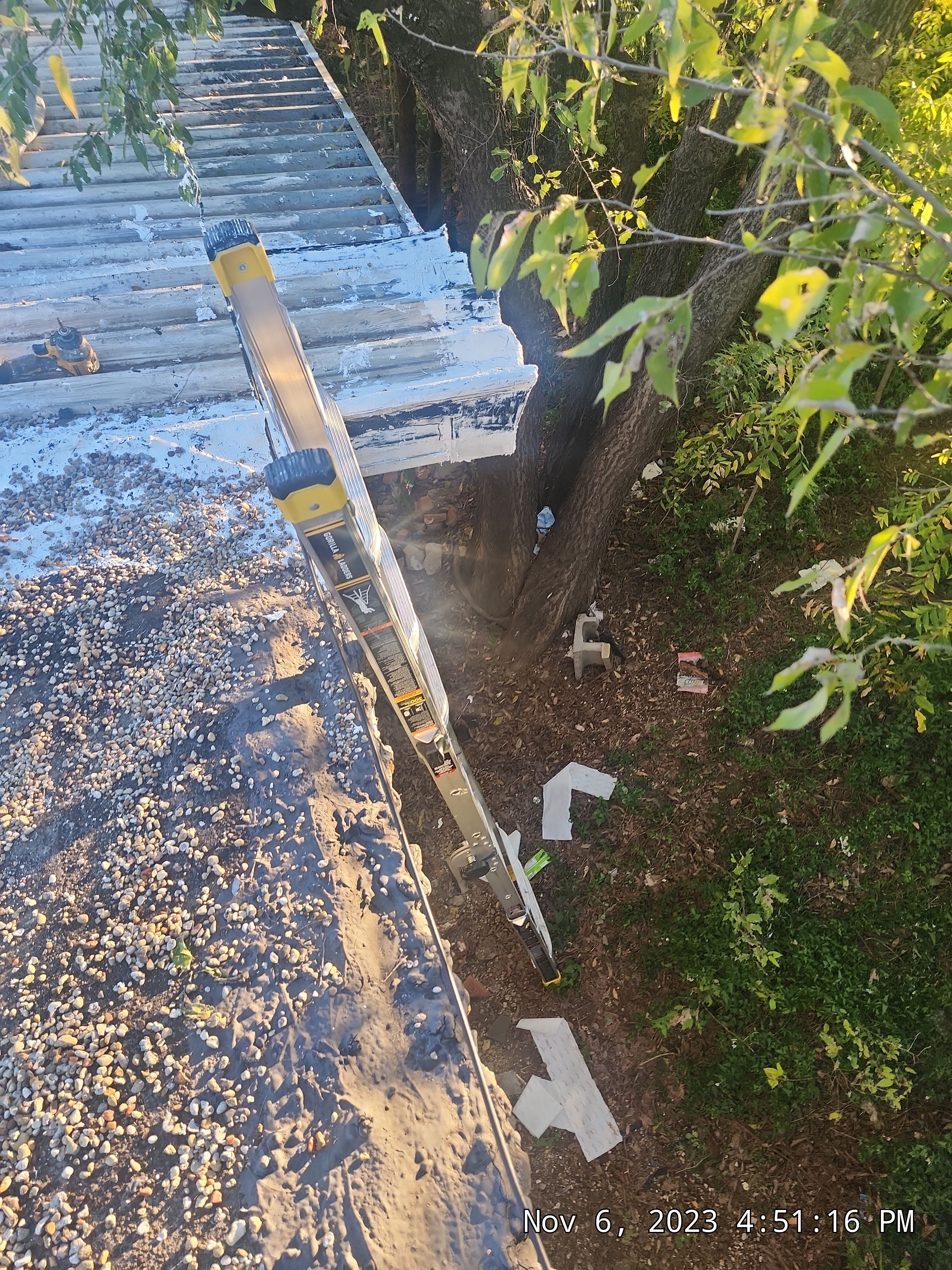 Commercial roofing overlay using GAF TPO over an old ballast roof by Becker Roofing and Exteriors