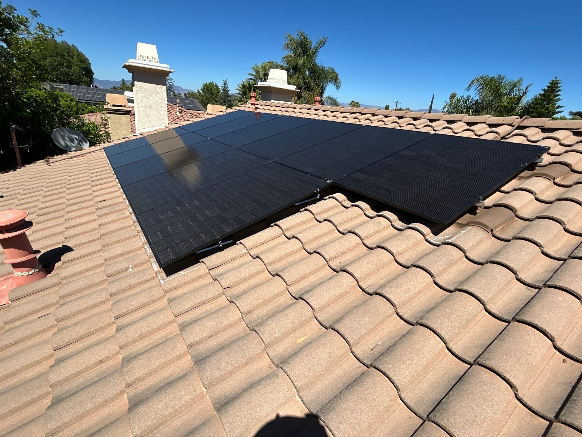 Seventeen Panel Solar Energy System in Los Angeles by AWS Solar