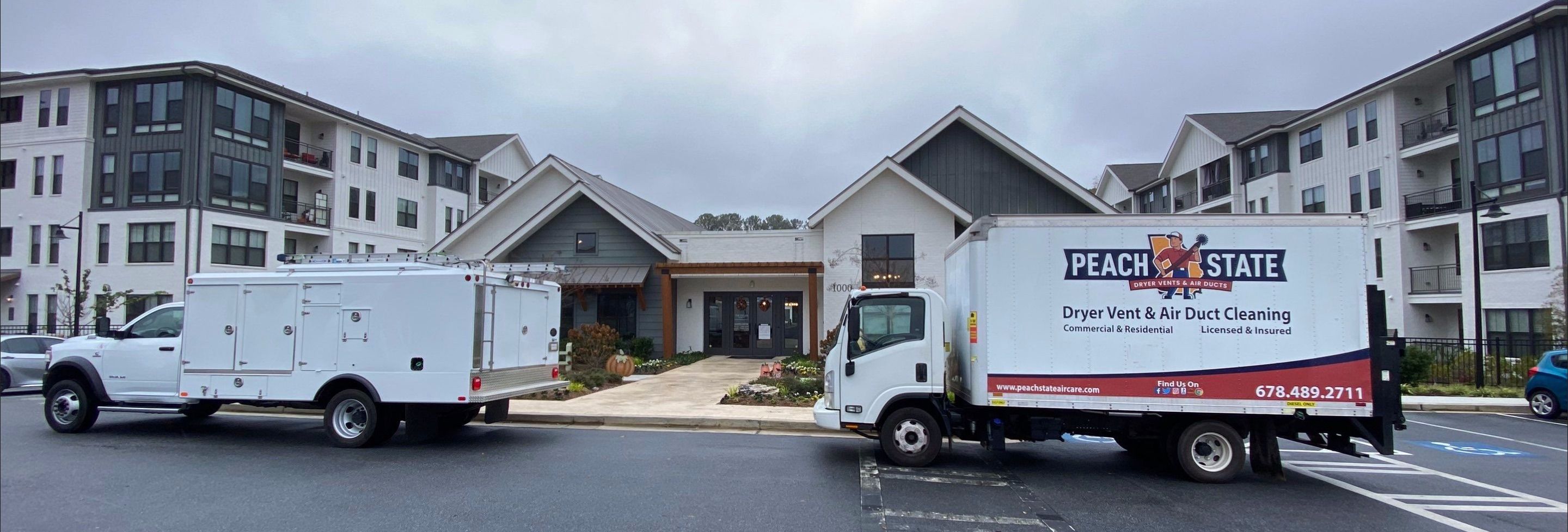 Multi Unit Dwelling Vent Cleaning by Peach State Dryer Vents & Air Ducts