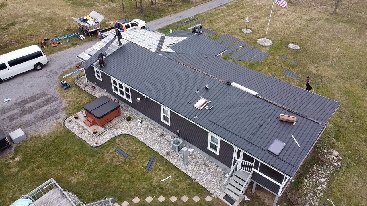 Exposed Fastener Metal Roof Replacement – Columbia City, Indiana by 4Ever Metal Roofing