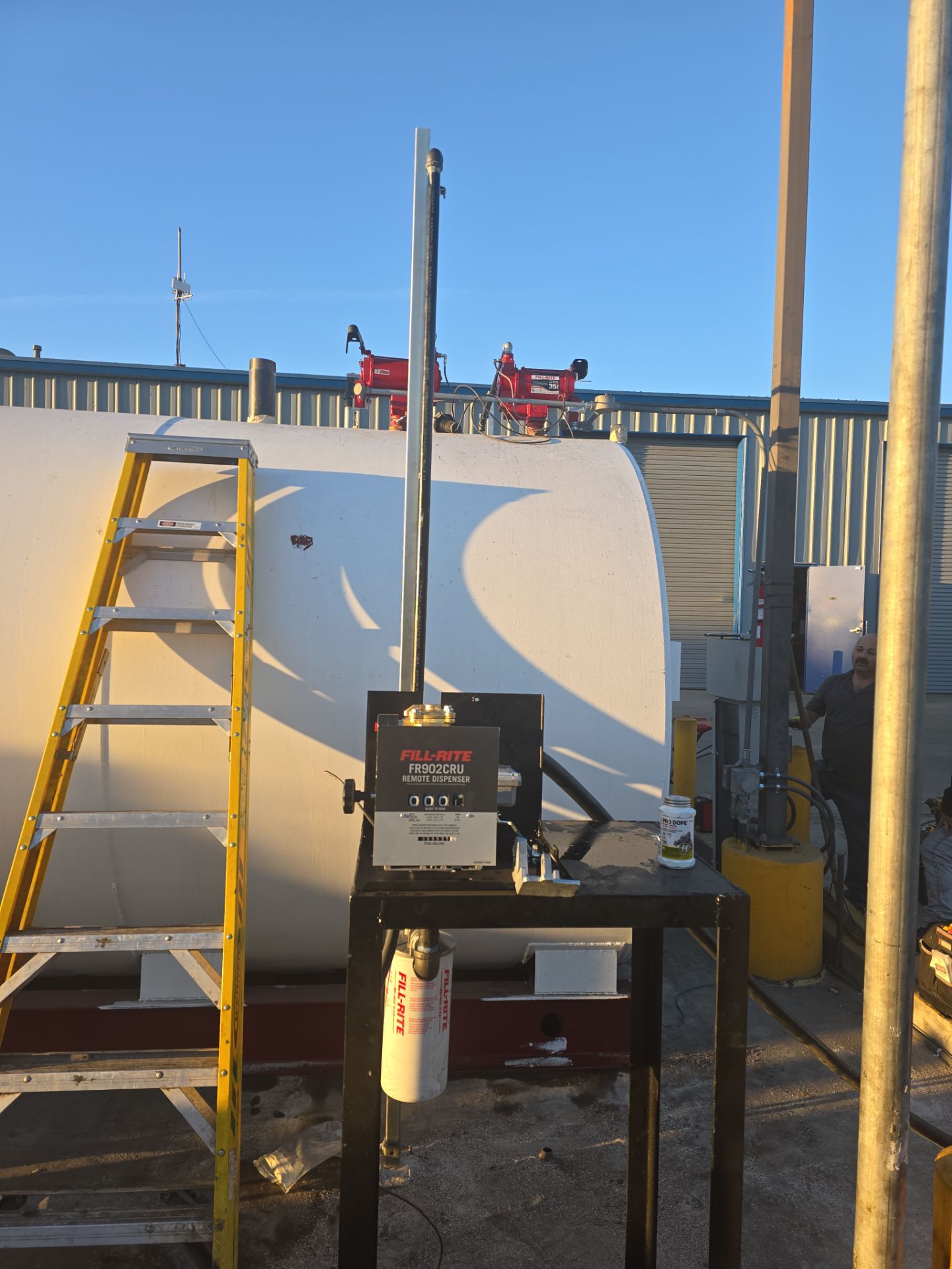 Outdoor Water Tank Installation & Piping Setup by Us Plumbing 