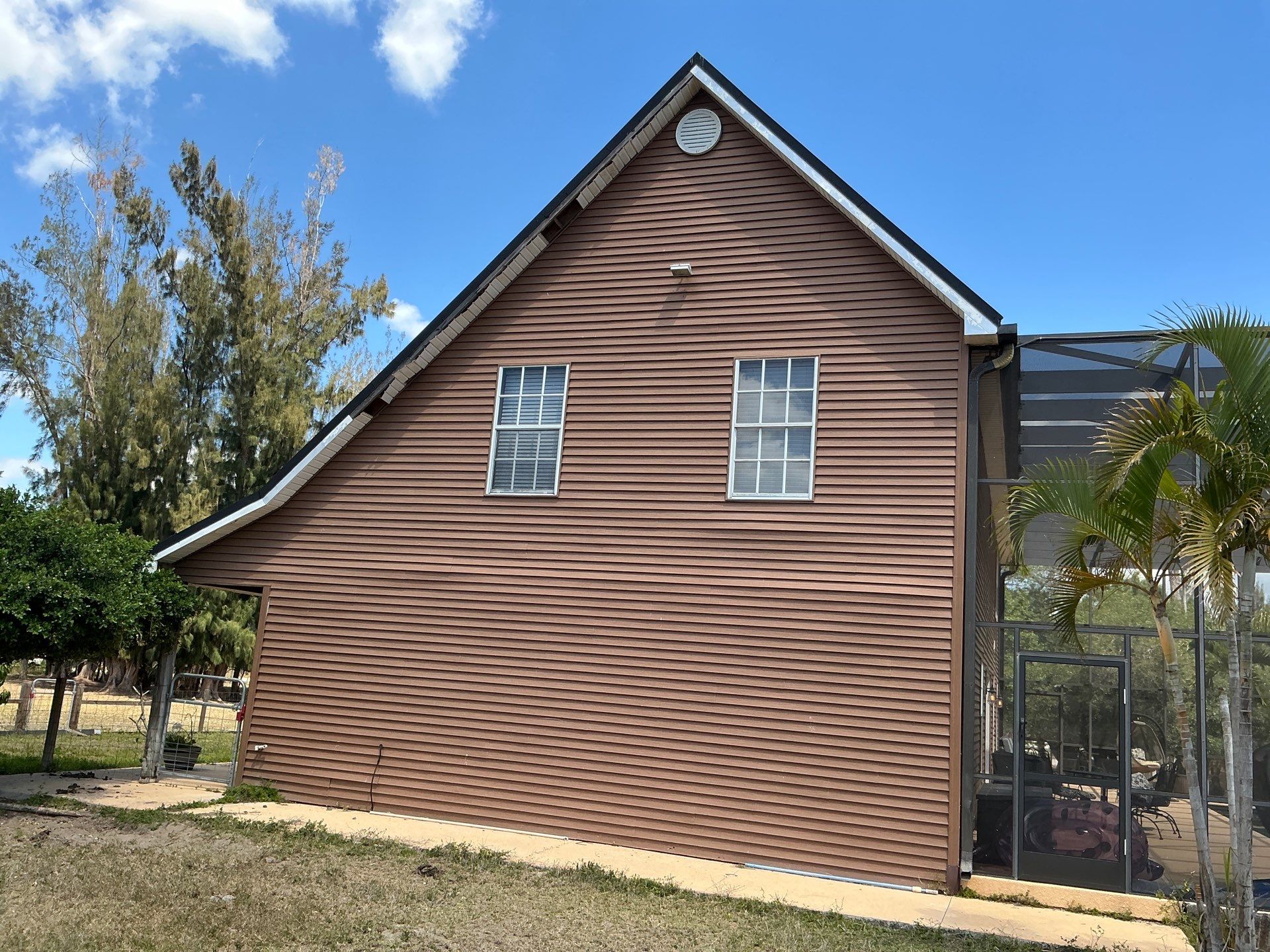 Soffit and Fascia Installation using Vinyl Soffit in North Fort Myers FL by Gutter Professors