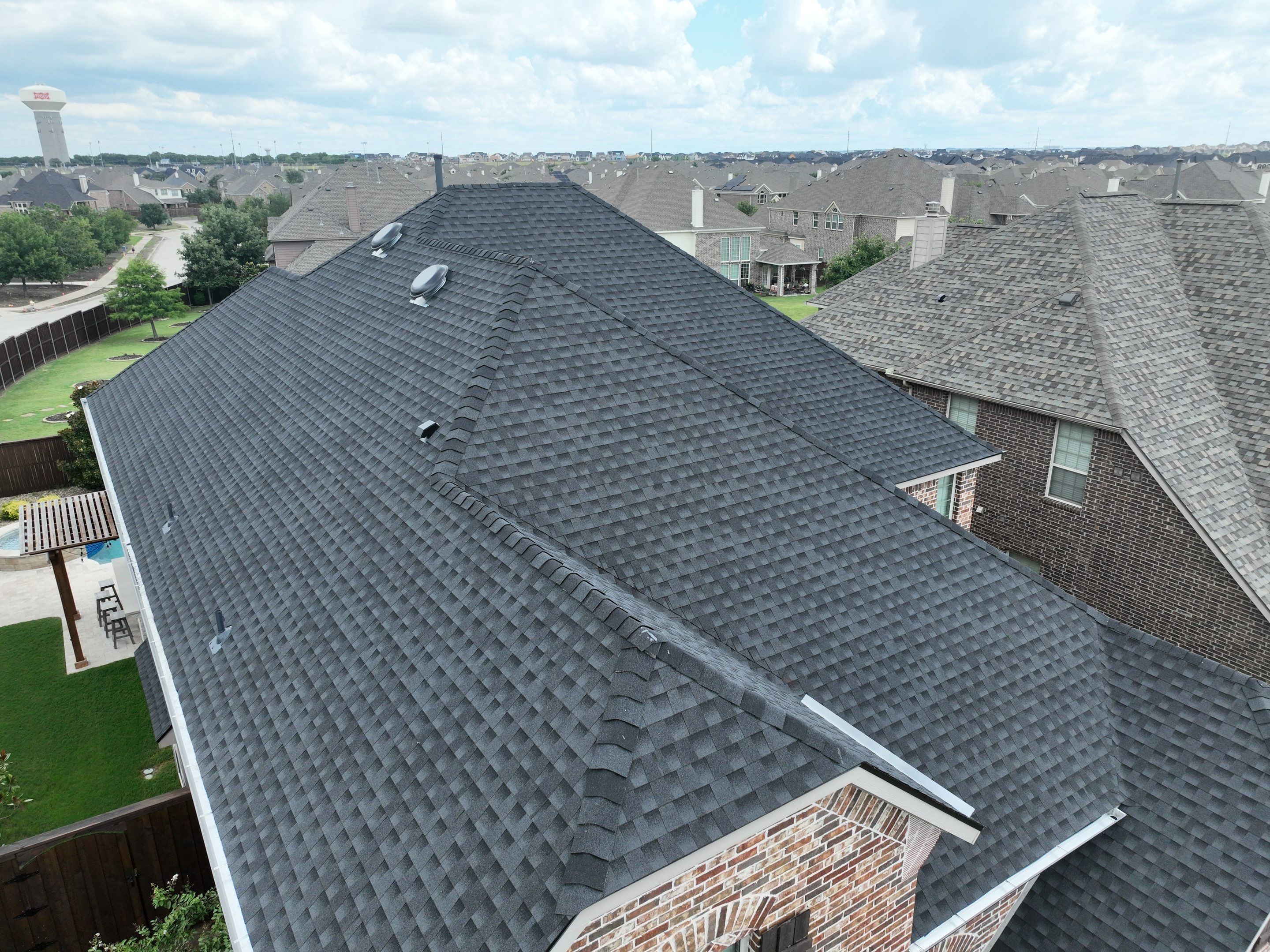 Residential Roofing Installation using GAF Timberline HDZ Charcoal by OneSource Roofing and Restoration